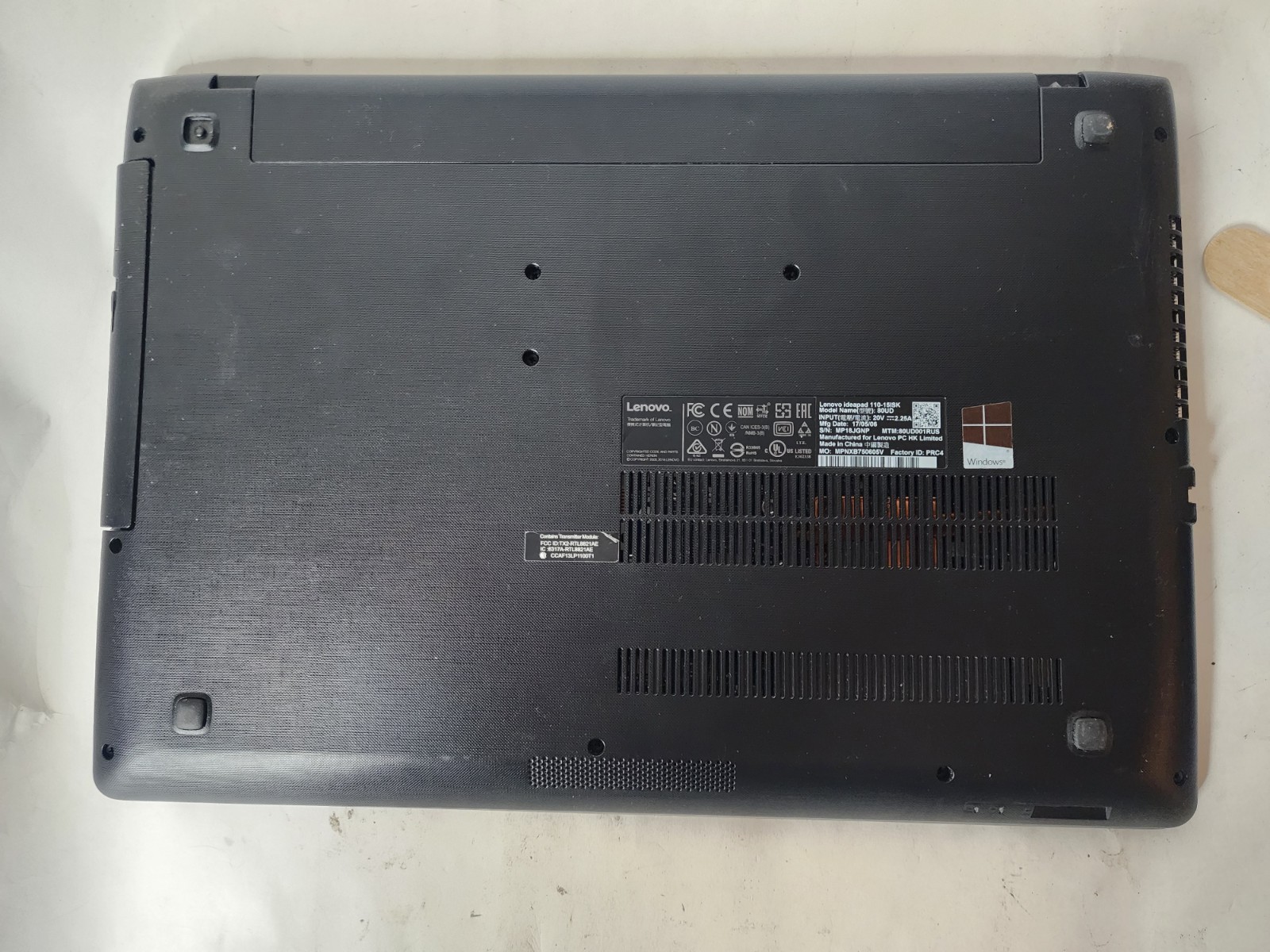 Lenovo IdeaPad 110‑15ISK 15.6″ HD i5-6200U 8GB RAM 1 TB HDD Win10 Home