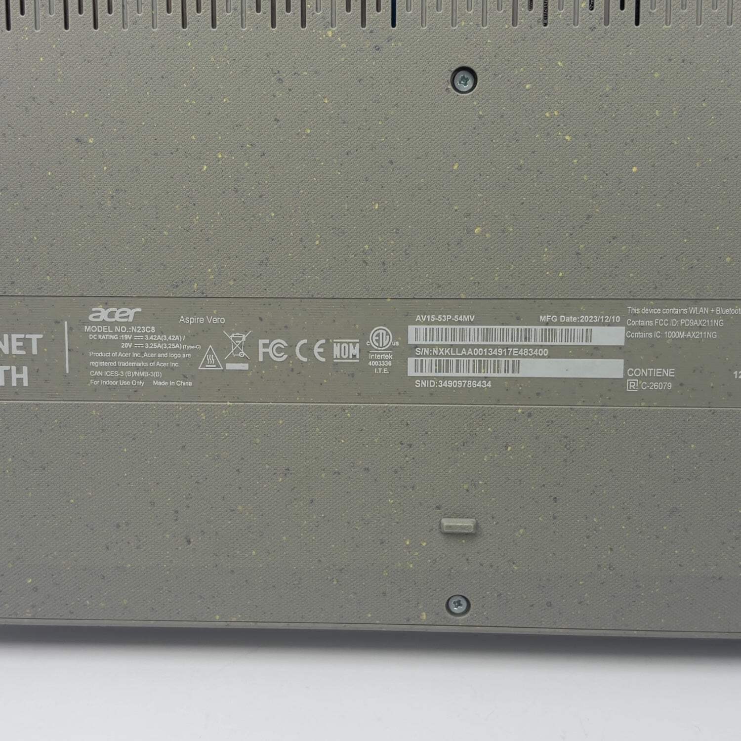 Acer Aspire Vero N23C8 i5-1335U 1.3GHz 8GB RAM 512GB SSD