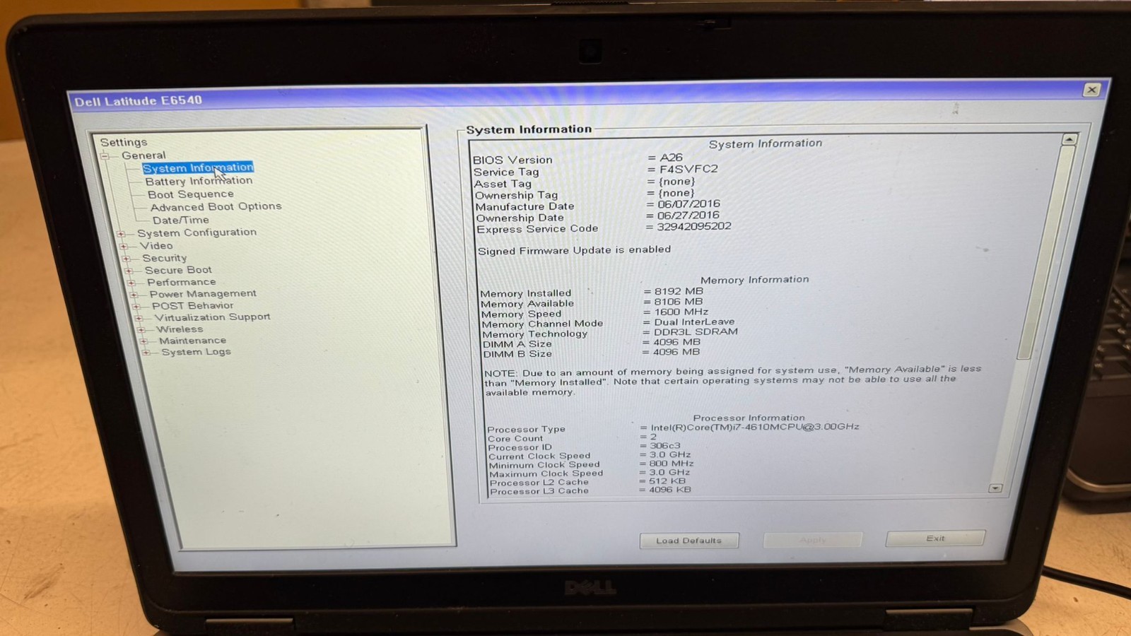 Lot Of 6 Dell Latitude E6540 Intel Core i7 4th Gen 8GB 128GB SSD Boots to BIOS