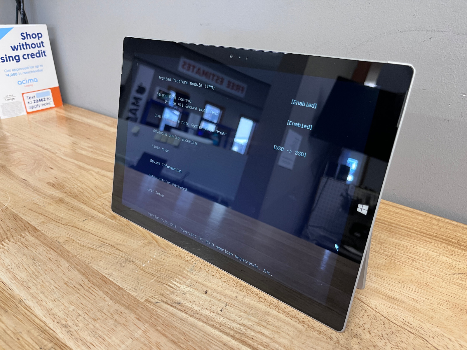 Surface Pro 3 12.5″ Tablet Intel Core i5 4th Gen – FOR PARTS OR NOT WORKING