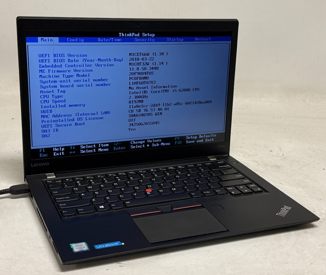 Lenovo ThinkPad T460s 14″ (i5-6200u – 8GB RAM – 256GB SSD – Win11Home)