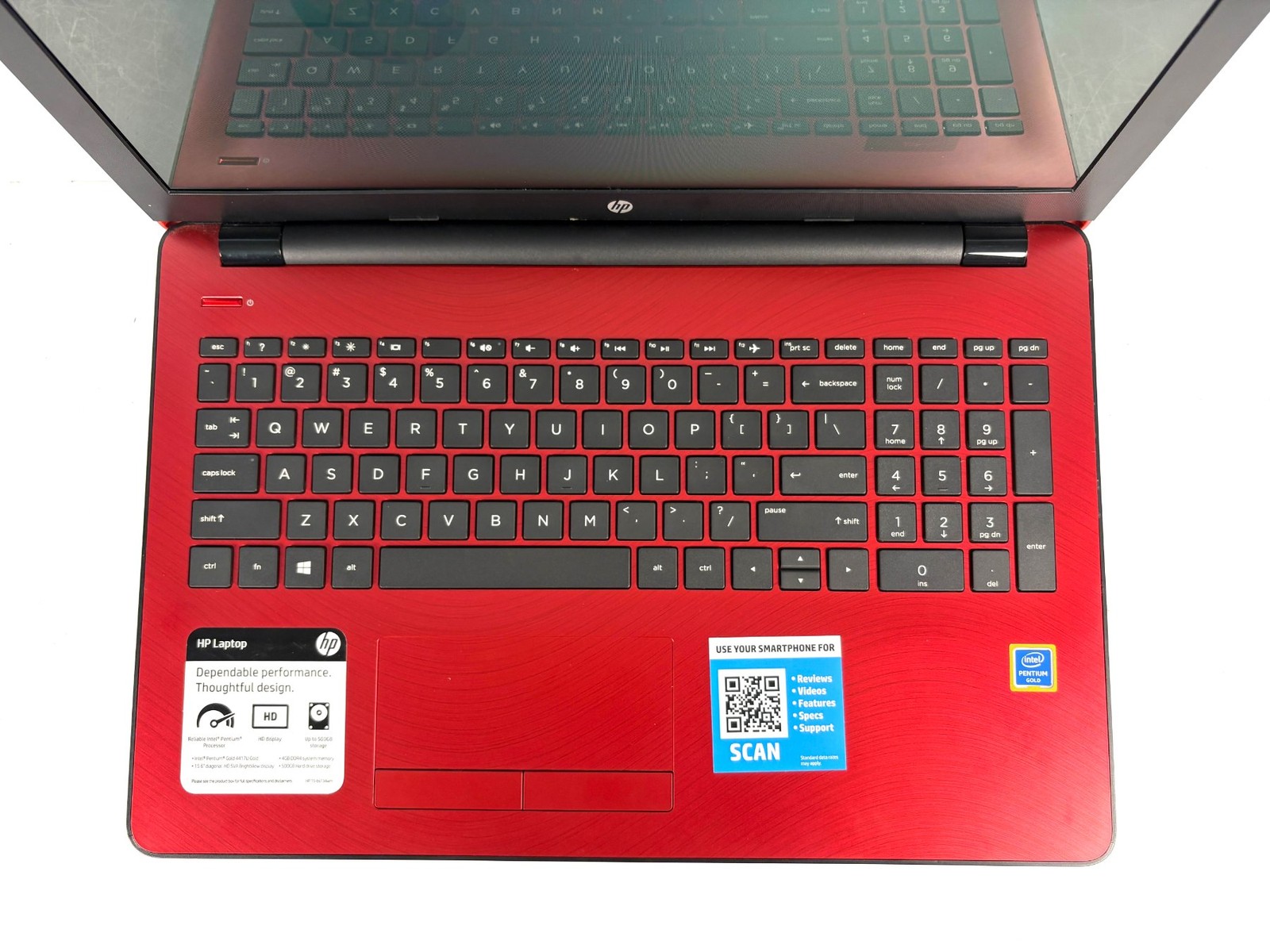 HP 15-bs134wm – 15.6″ HD, 2.30GHz Pentium, 4GB RAM, 500GB HDD, Windows 11 Pro