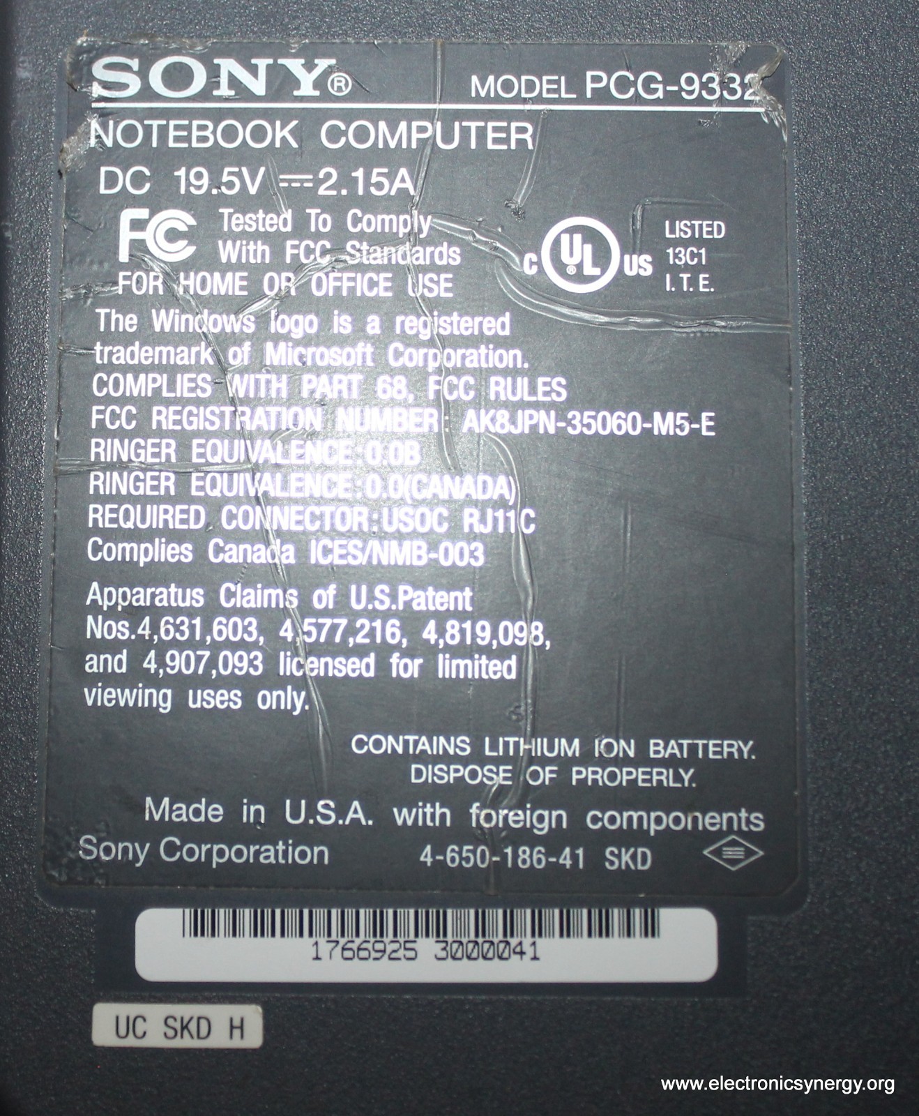 Sony VAIO PCG-F650K Laptop Pentium III 600MHz 256MB RAM 80GB HDD Windows 2000