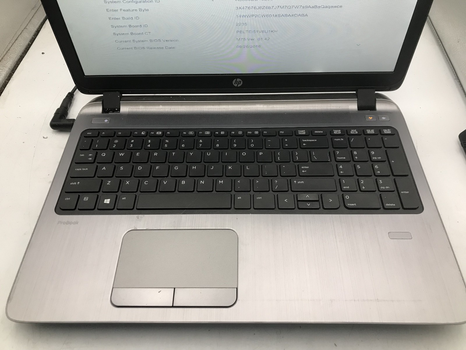 HP PROBOOK 455 G2 – BOOTS TO BIOS – AMD A SERIES CPU – NO RAM – READ DESCRIP -BB
