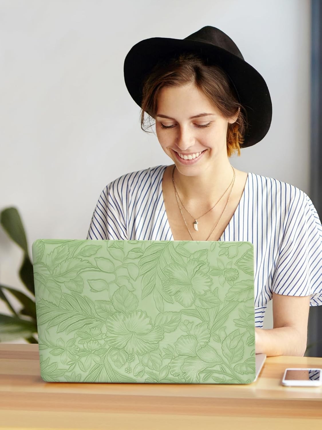 MacBook Air 13 Inch Case 2022 2021 2020-2018 Release A1932 A2179 M1 A2337, Green