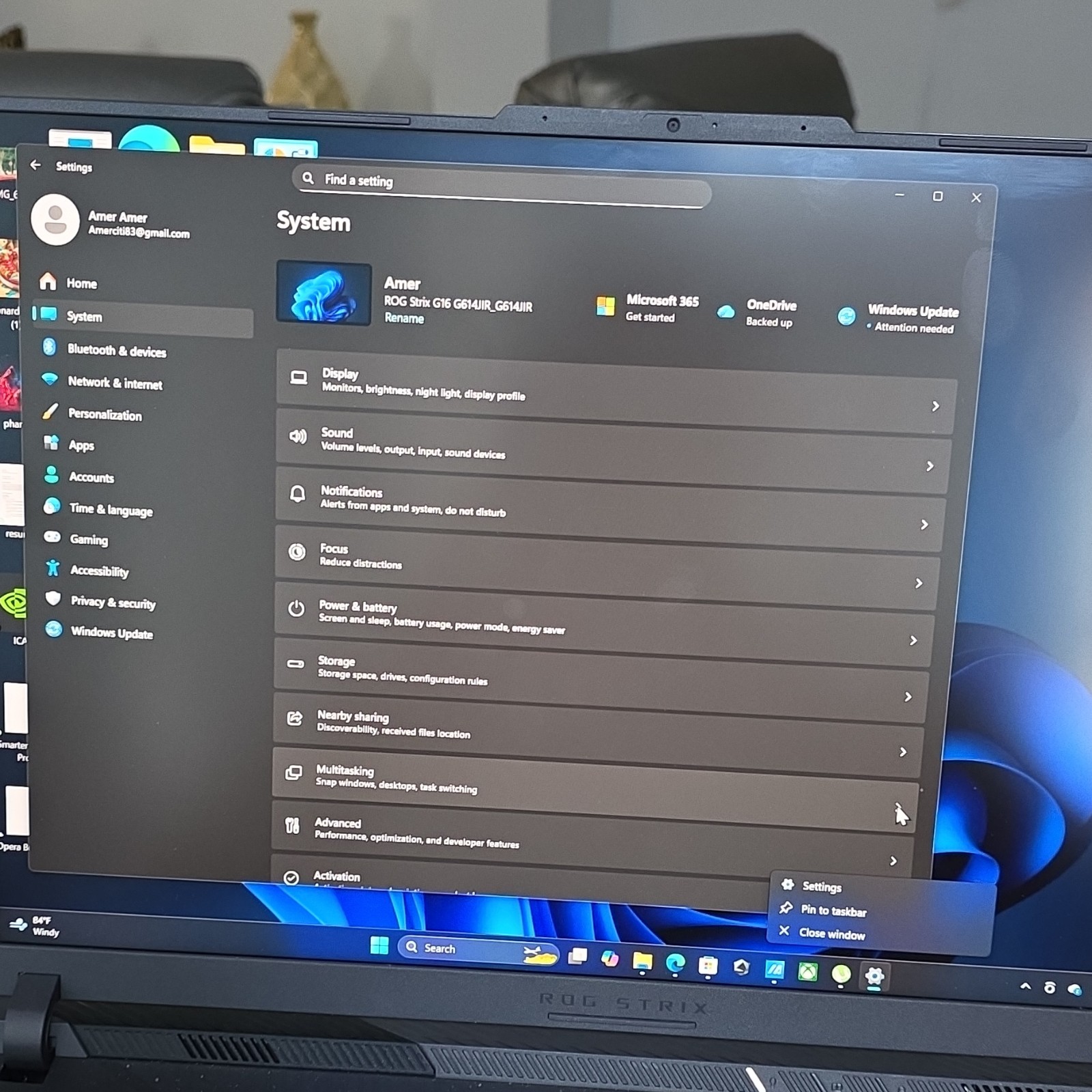 ASUS ROG Strix G16 G614UIR-G614UIR Gaming Laptop Windows 11 Black