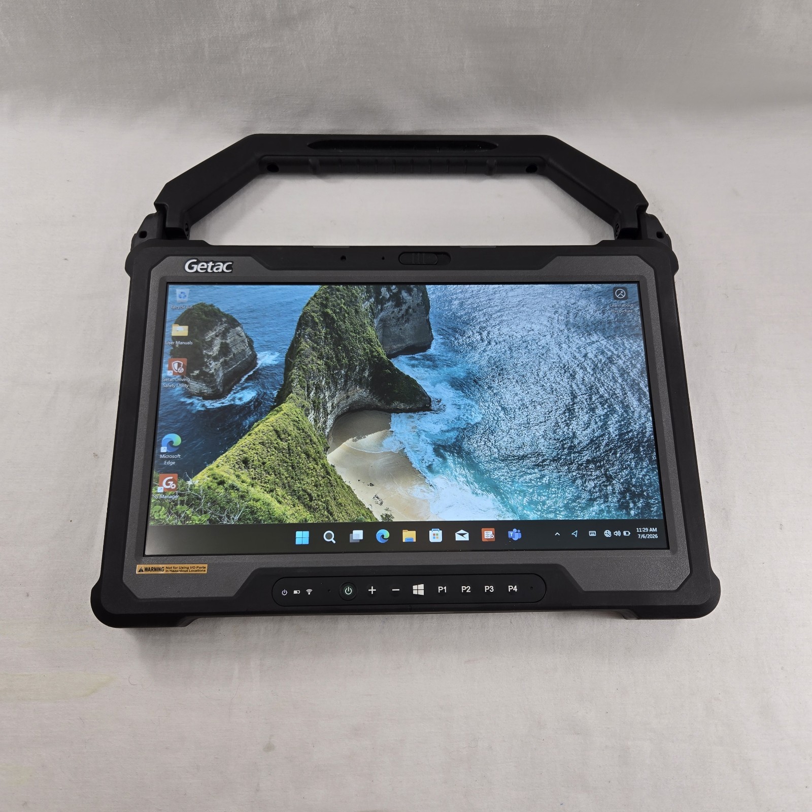 Getac A140 G2 Rugged Tablet Core i5-10310U 1.7GHz 256GB SSD 16GB Ram — Grade B+