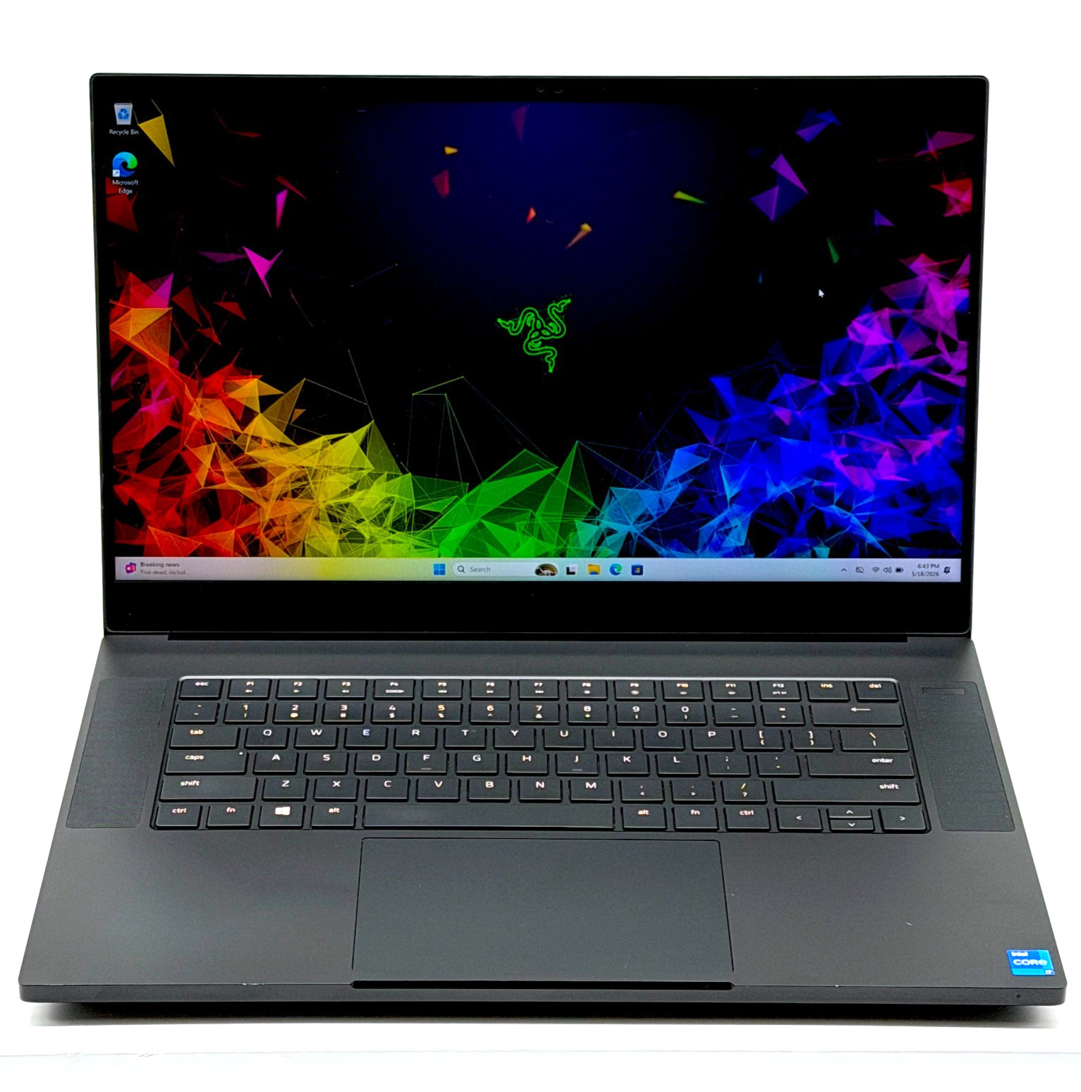 Razer Blade Black Gaming Laptop 240Hz 2K i7-11800H 2.30GHz 32GB RTX 3080 1TB!