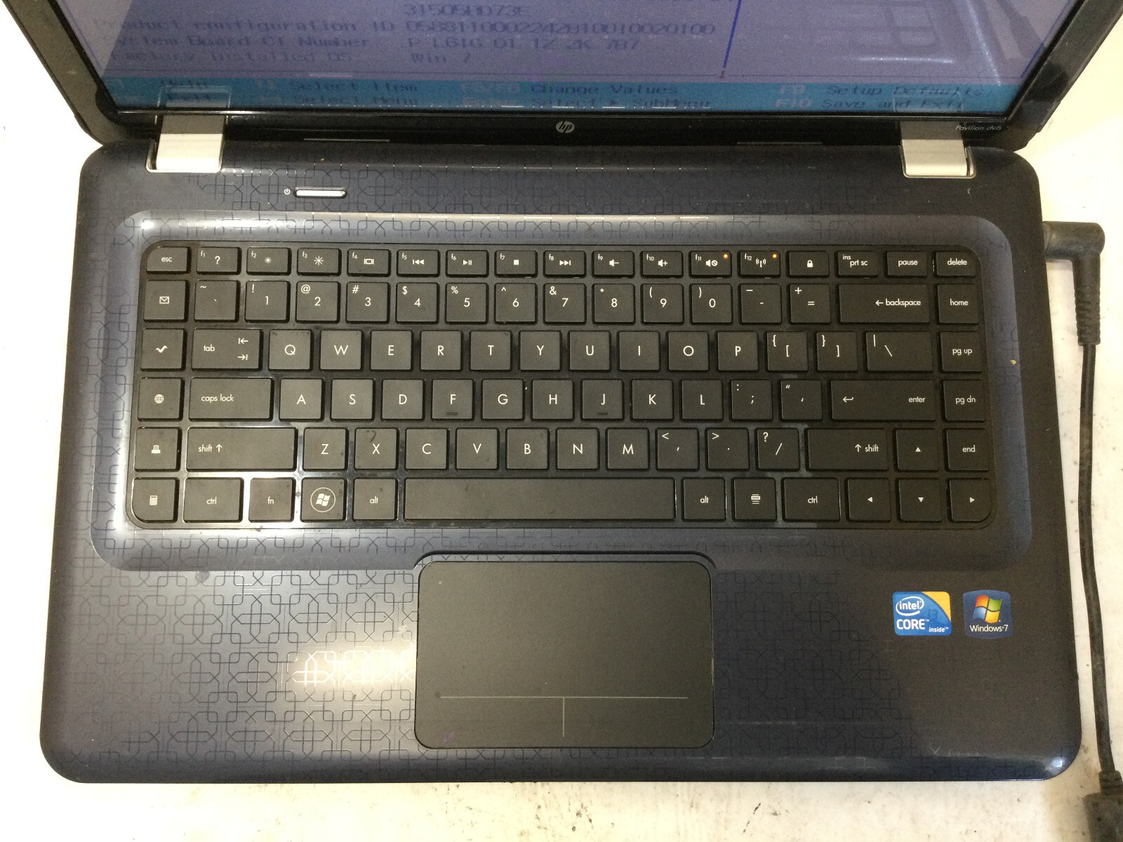 HP PAVILION DV6 – BOOTS TO BIOS – INTEL I3 M350 – 4GB RAM – READ DESCRIPTION -BB