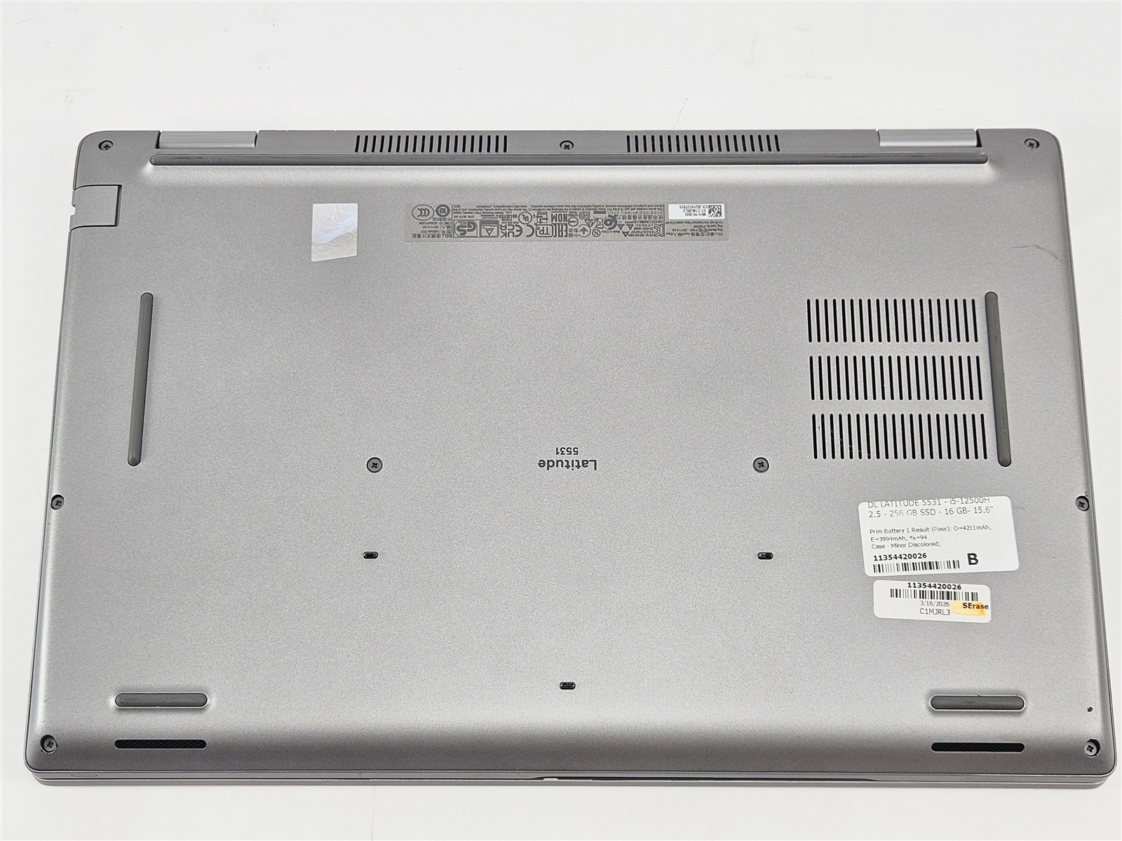 Dell i5-12500H Latitude 5531 256GB SSD 16GB 15.6″ FHD HDMI Wi-Fi 6E No OS
