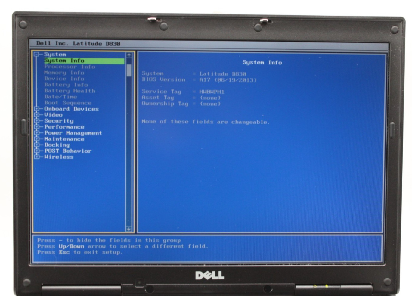Dell Latitude D830 2Duo-T7@1.8GHz 3GB DDR2 NO STORAGE OR OS *USED/TESTED*
