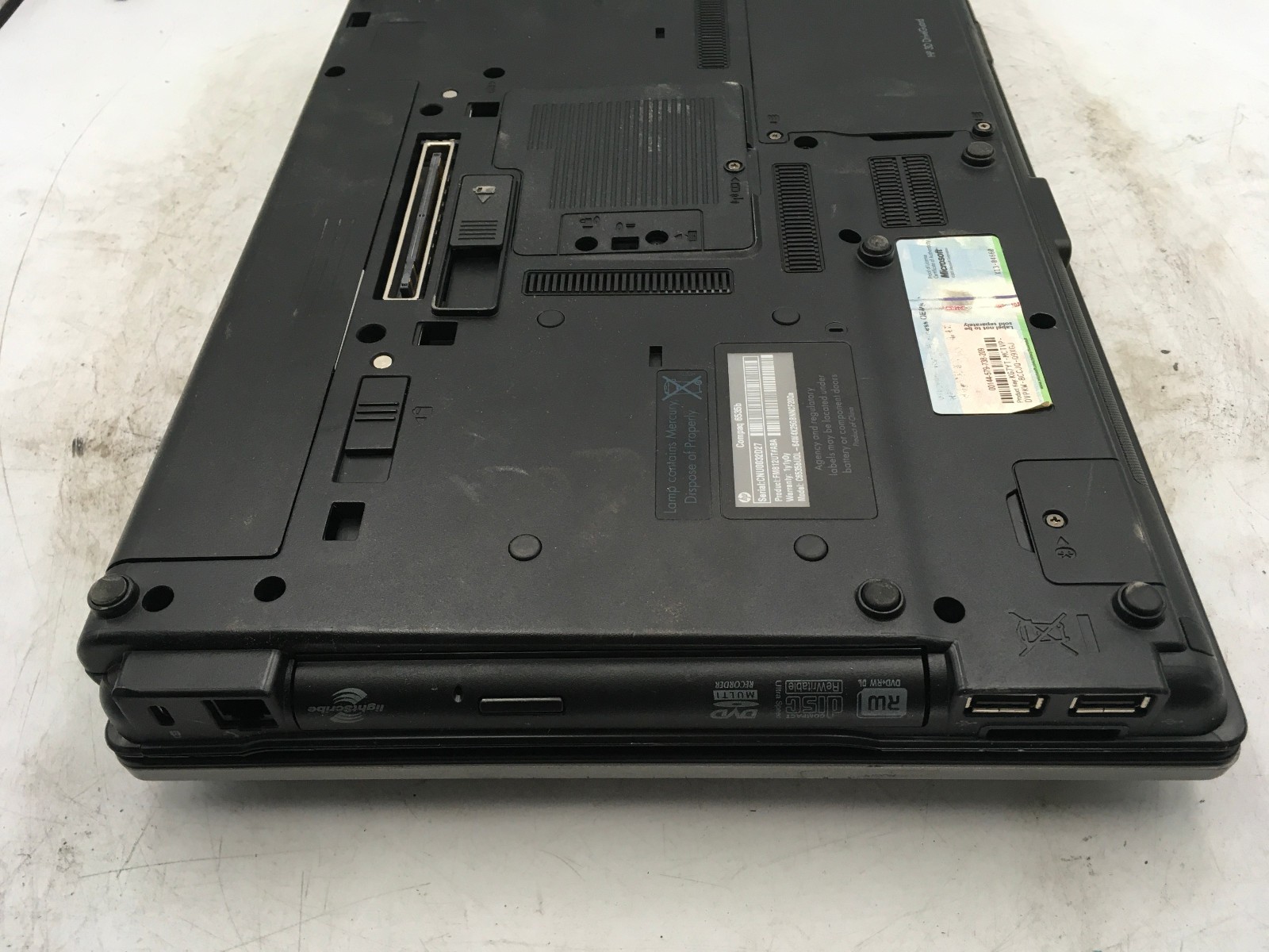 HP COMPAQ 6535B – BOOTS TO BIOS – AMD ATHLON X2 – 2GB RAM – NO OS – READ DESC-BB