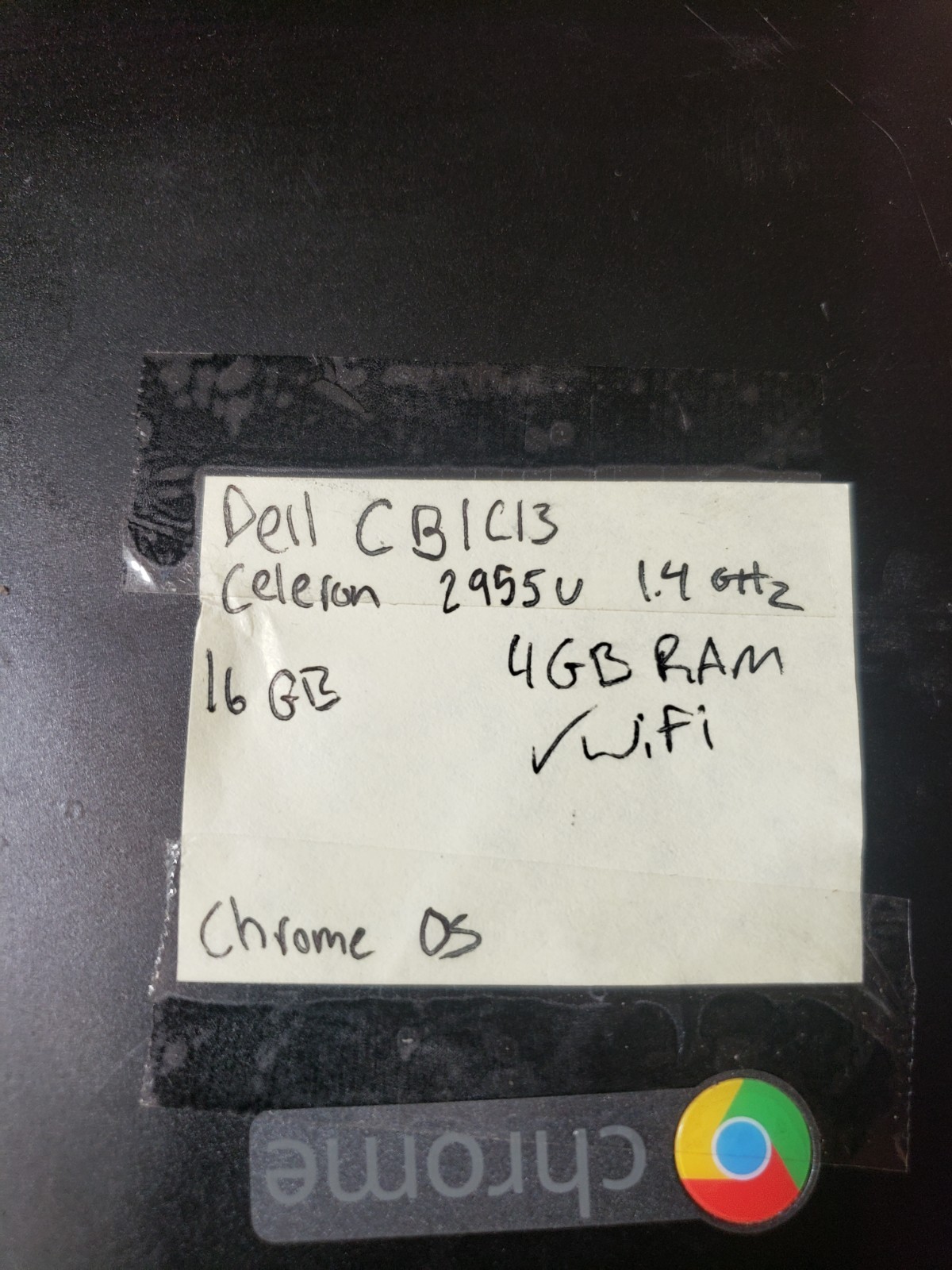 Dell Chromebook 11 CB1C13 11.6″ Celeron 2955U 4GB Ram 16GB eMMC Bad Battery