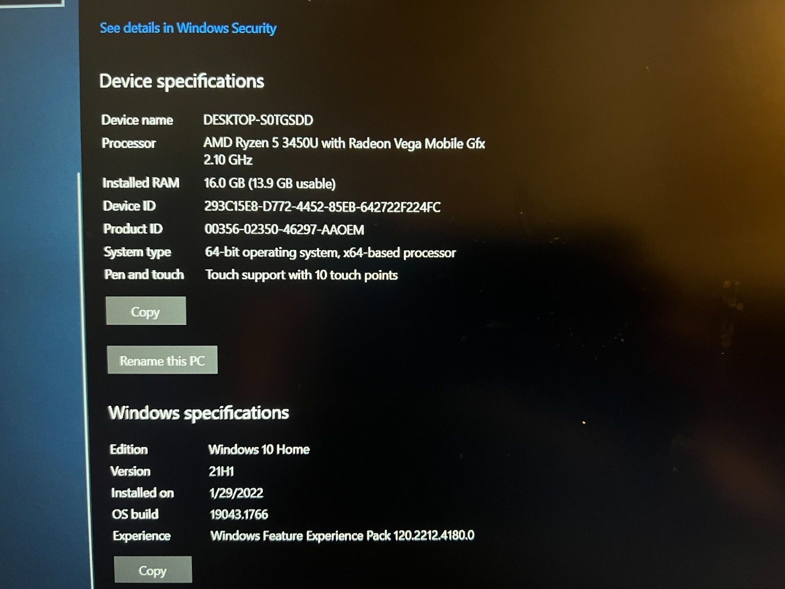 Dell Inspiron 15.6 inch Touch (256 GB, AMD Ryzen 5 3450U, 16 GB RAM) Laptop