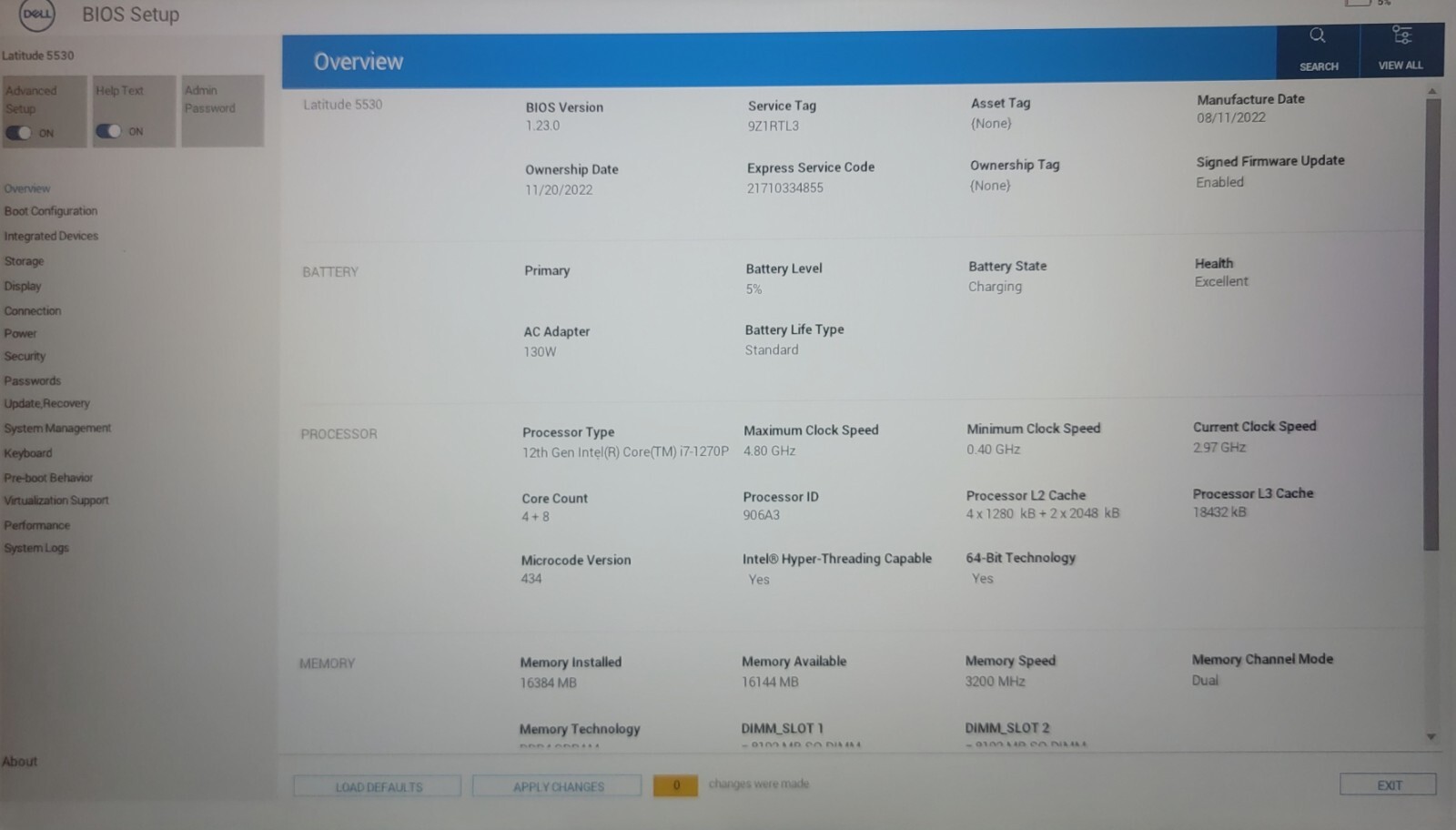 Dell Latitude 5530 | i7 12th Gen | 16 GB RAM | P104F001 | Grade B