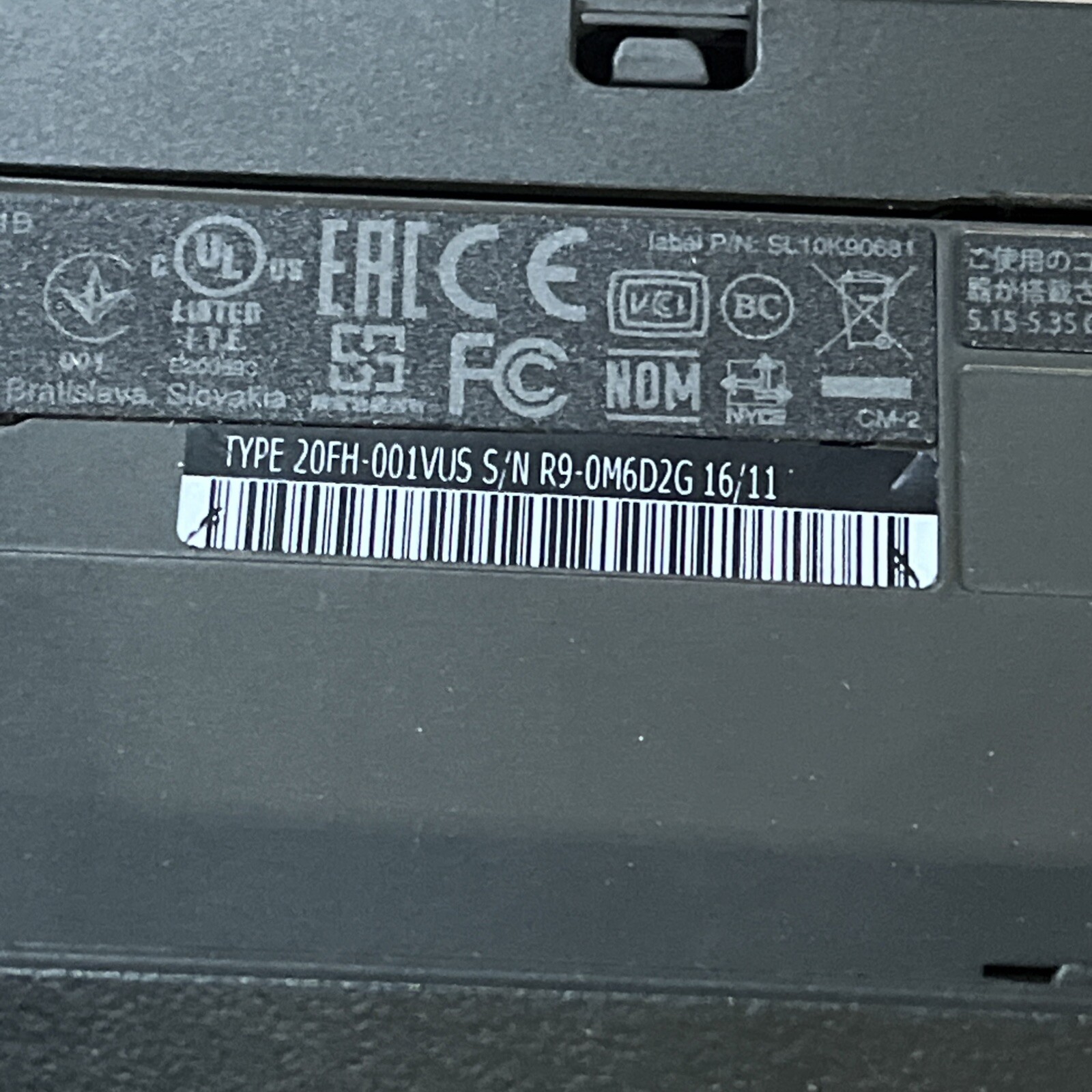 LENOVO THINKPAD T560 INTEL CORE I5-6300U 2.40GHZ 4GB RAM NO HD “