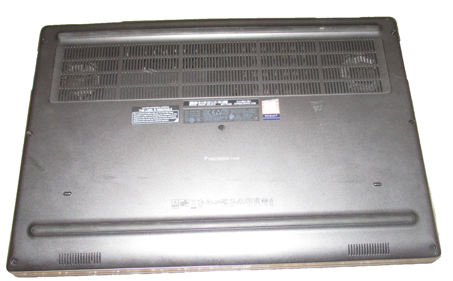 Dell Precision 7540 Laptop @ 2.60GHz i7-9850H 16GB 512GB SSD Win 11