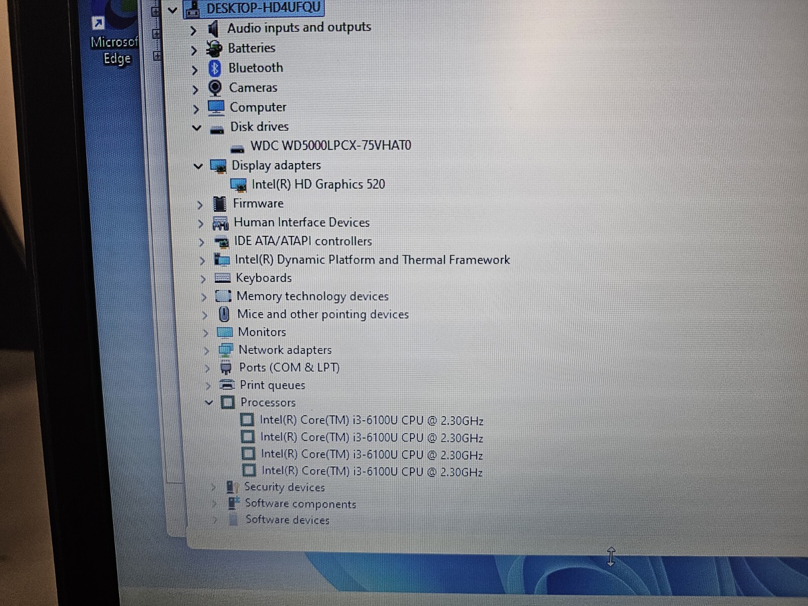 DELL LATITUDE E5570 15.6″ CORE i3-6100U@2.30GHz 8GB RAM 500GB Win 11