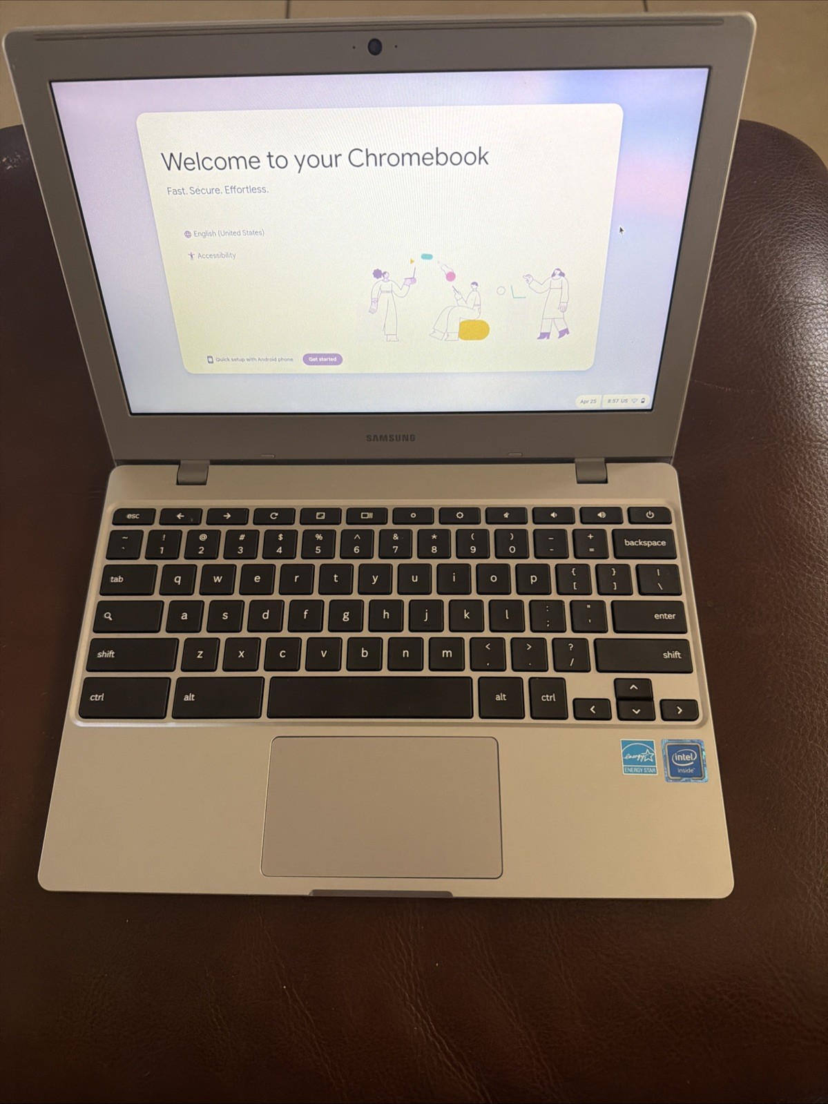 Samsung Chromebook 4 (16GB eMMC, Intel Celeron) Laptop – Gray