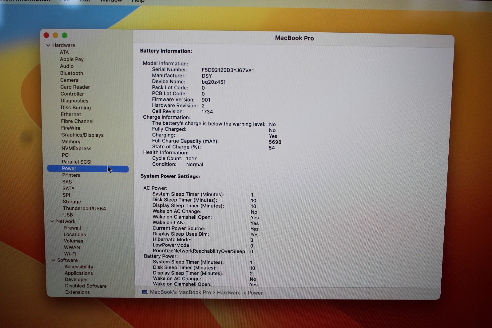 15.6″ 2019 Apple MacBook Pro A1990, i7-9750H@2.6GHz, 256GB/16GB, macOS, Keyboard