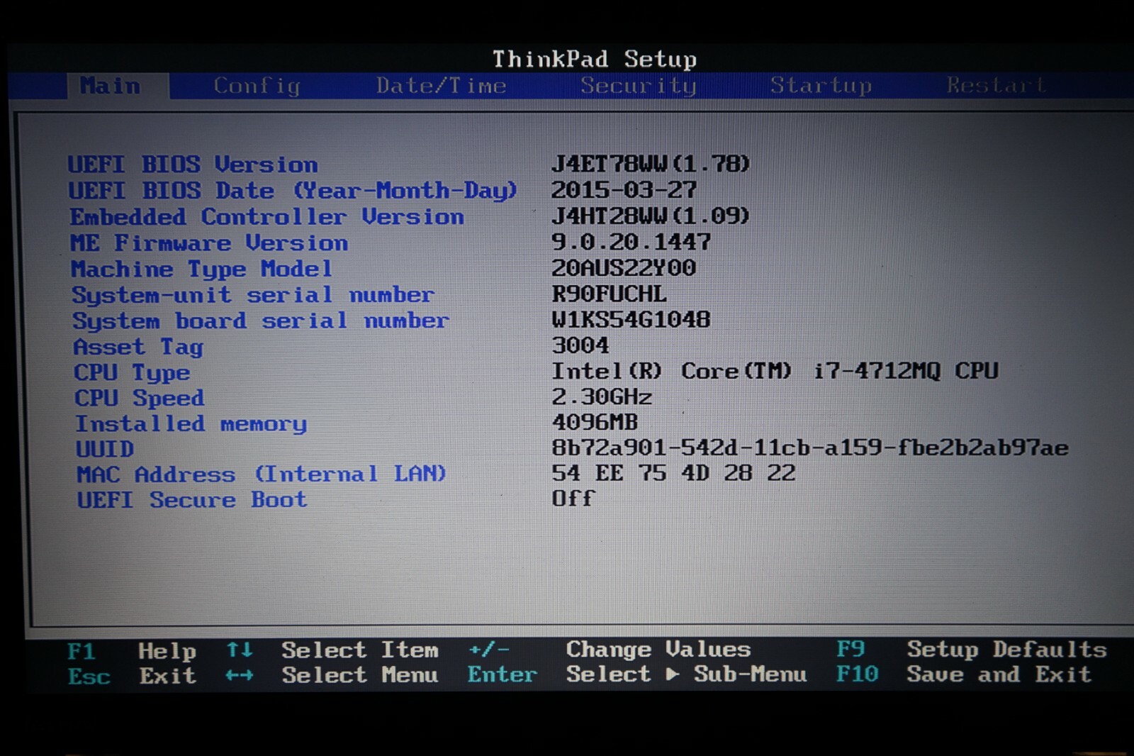 ^ Lenovo ThinkPad L540 i7-4712MQ @ 2.3GHz 15.6″ 4GB Ram No HD #C1222