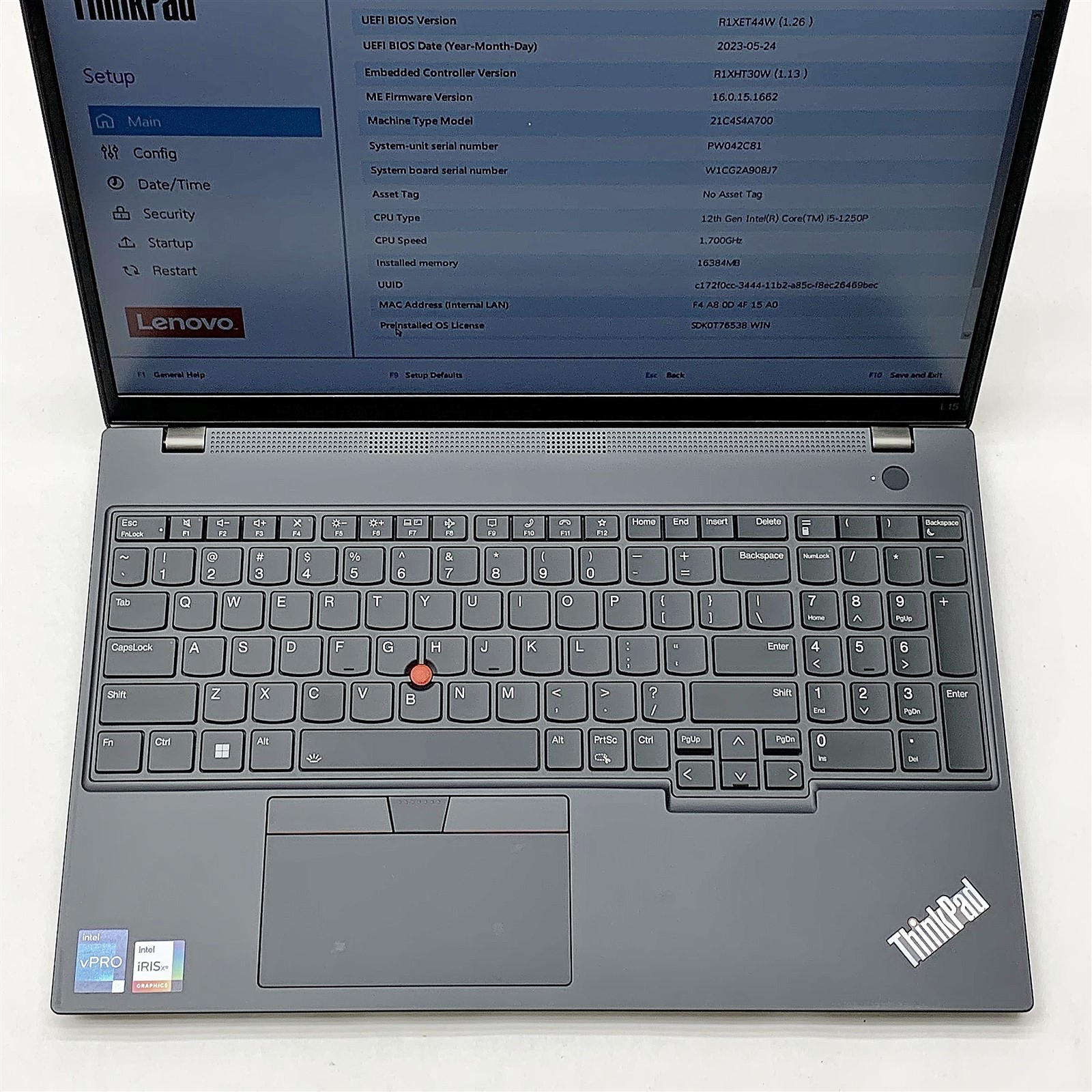 Lenovo ThinkPad L15 Laptop i5 1250p 1.70GHZ 15.6″ FHD 16GB NO HDD BIOS LOCKED