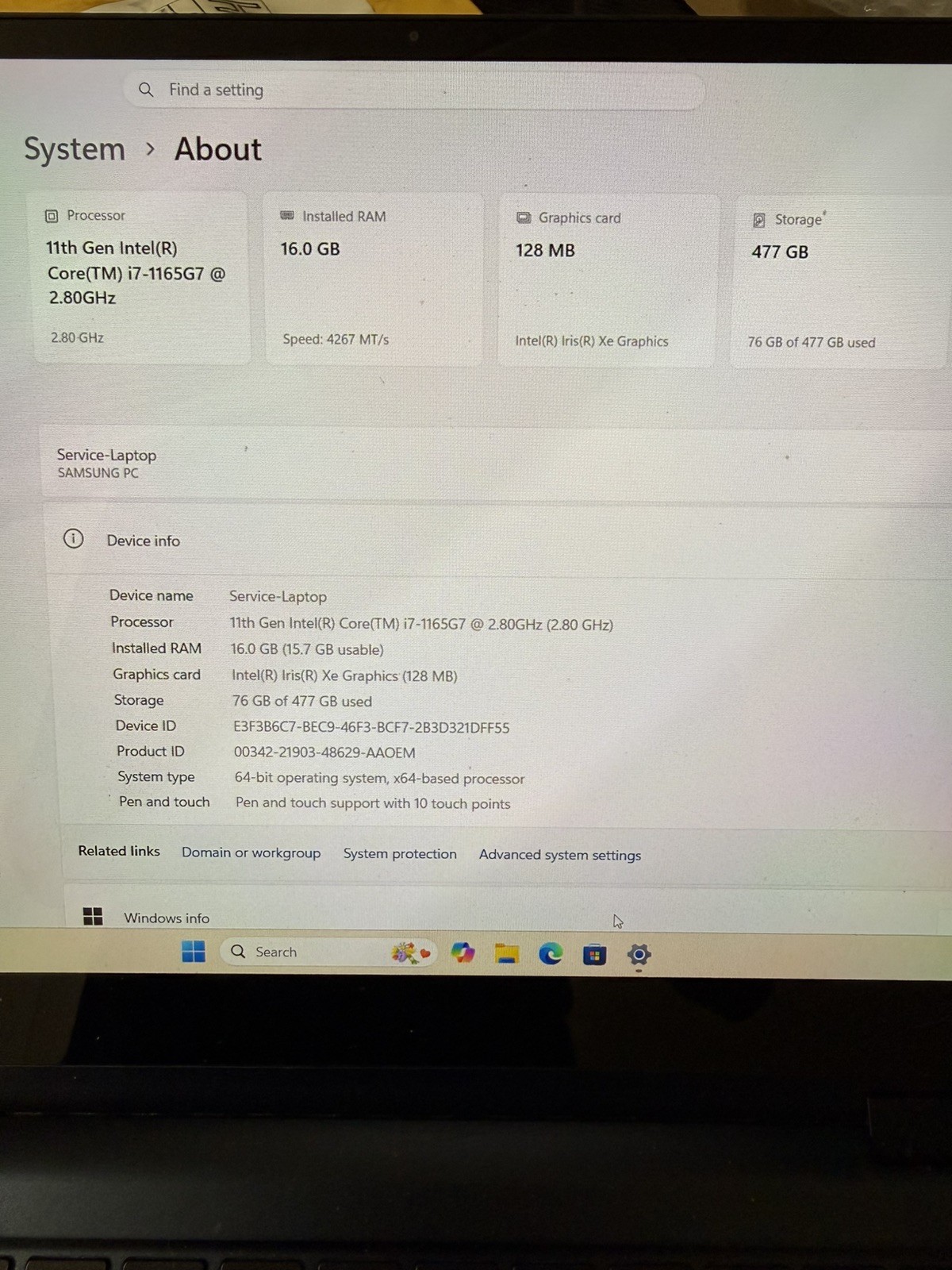 Samsung Galaxy Book Pro 360 NP930QDB 13.3″ Touch, I7-1165G7, 16GB RAM, 512GB SSD