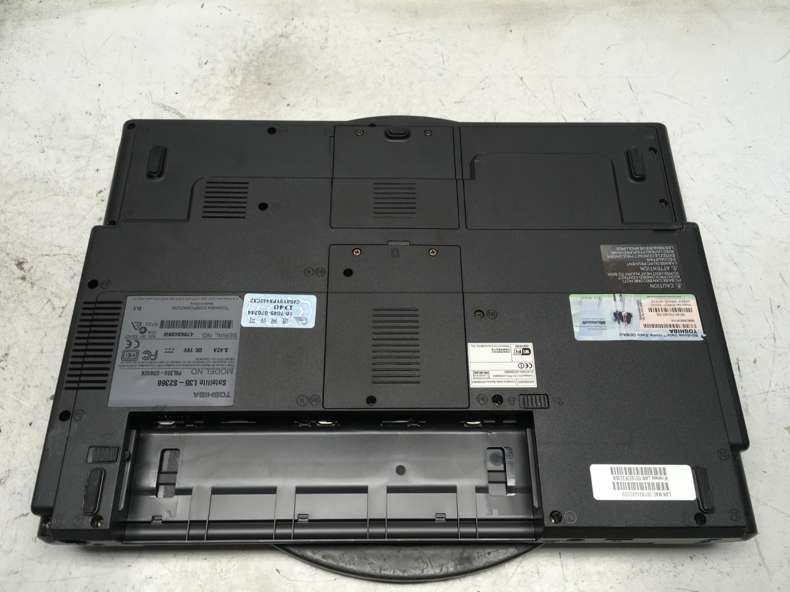 Toshiba Satellite L30 Genuine Intel T2060 1.6GHz 446 MB NO HDD