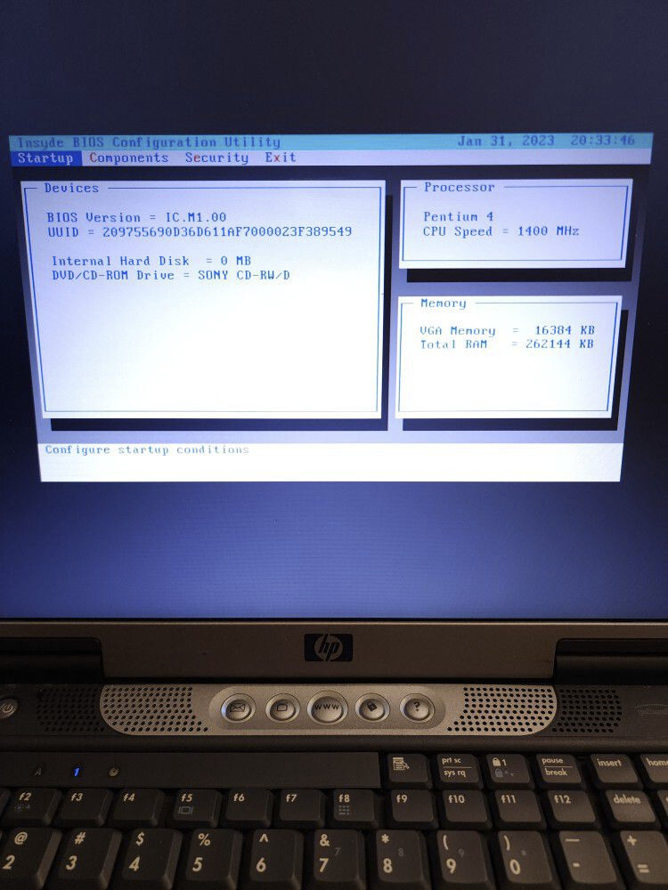 Vintage HP Laptop Zt1175