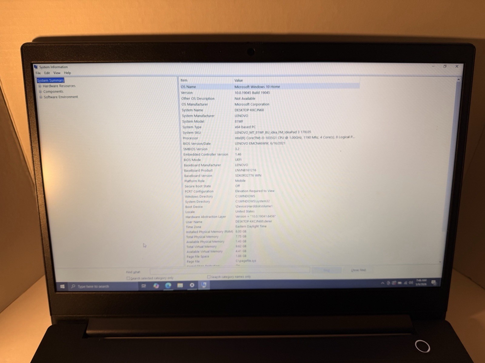 Lot Of 2 Lenovo Ideapad 3 17IIL05 i5 & 15IIL05 15.6″ i3-1005G1 NO SSD NO RAM