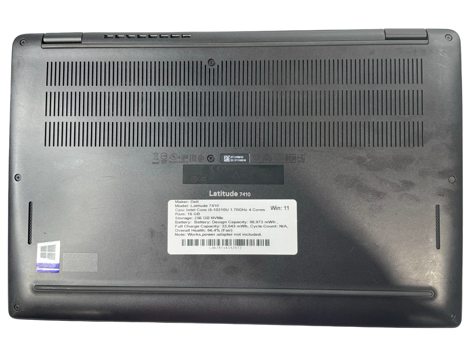 Dell Latitude 7410 14″ i5-10310U 1.70GHz 4 Cores 16GB RAM 256GB NVMe Win. 11 Pro
