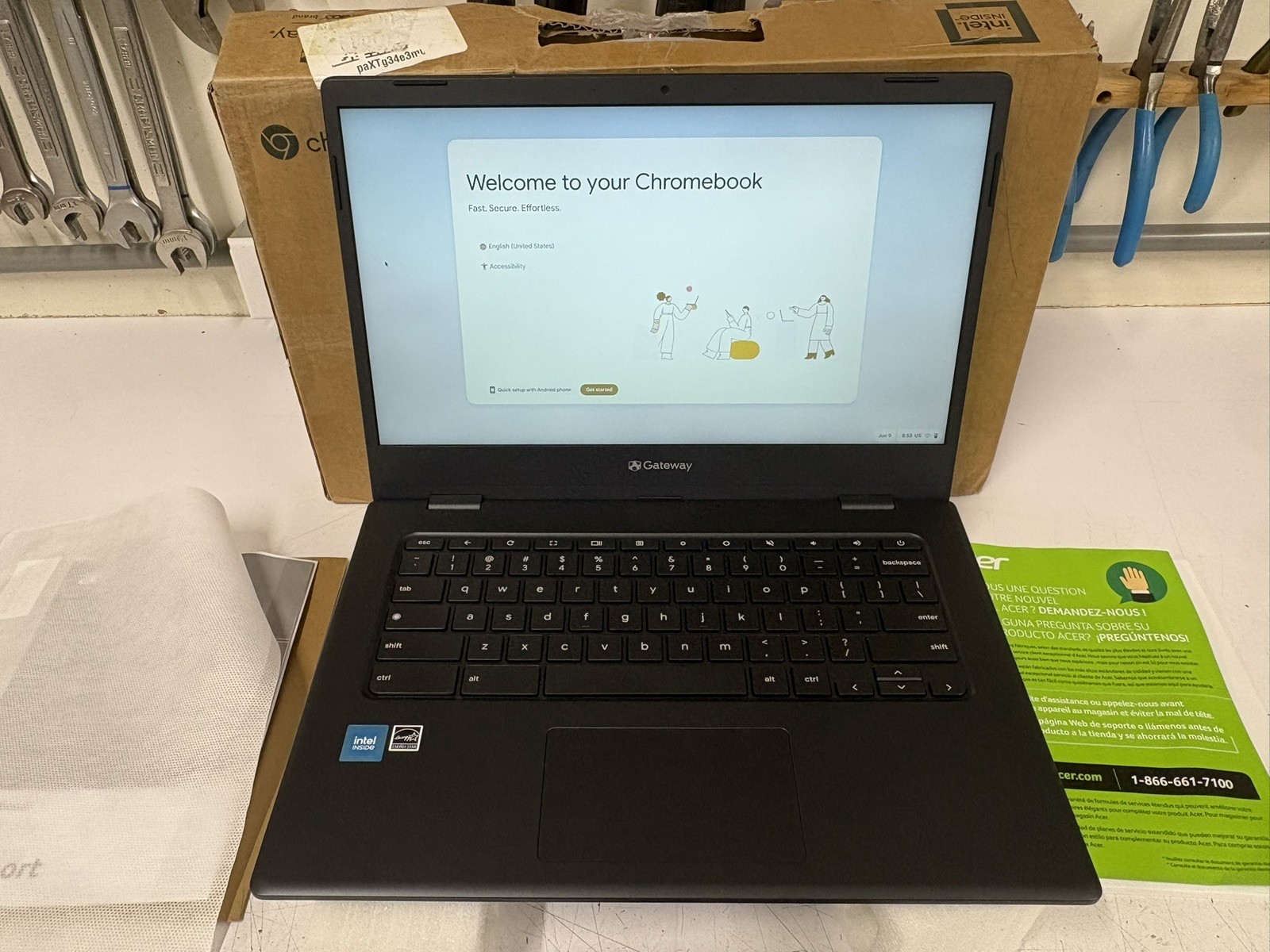 Acer Gateway Chromebook 314 Laptop 14” (CBO314-1H-C476) Black