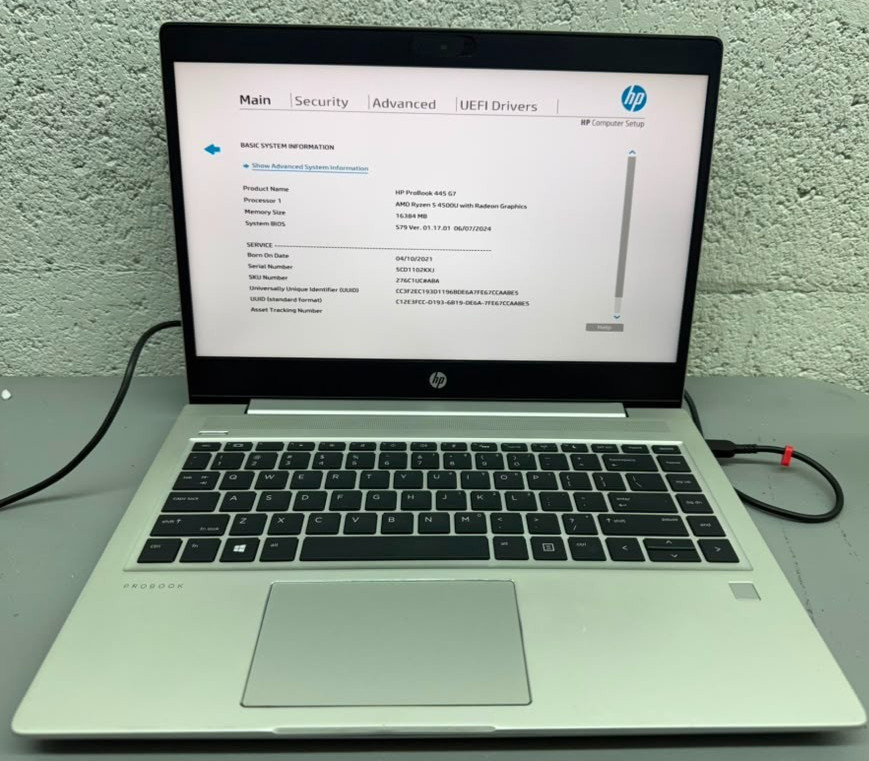 HP ProBook 445 G7 Ryzen 5 4500U Laptop click Mousepad No RAM