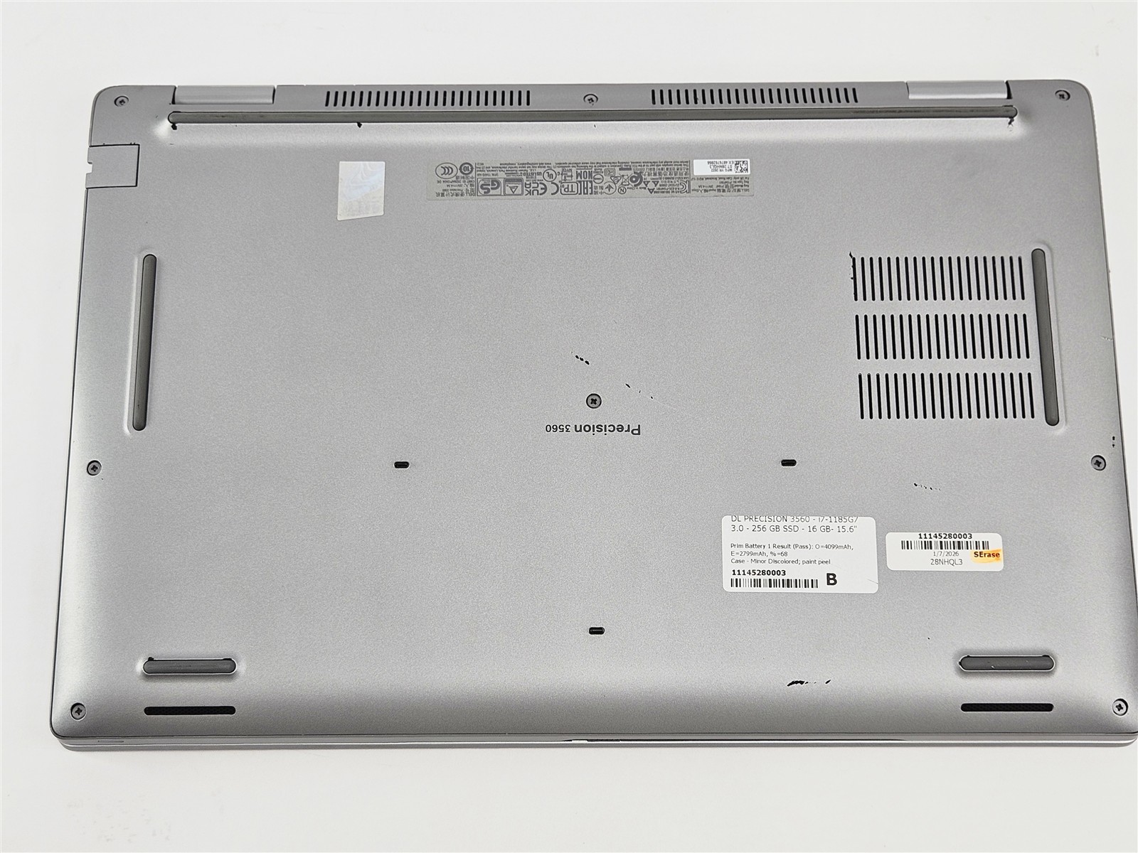 Dell 15.6″ Precision 3560 Intel Core i7-1185G7 16GB RAM 256GB SSD WiFi 6