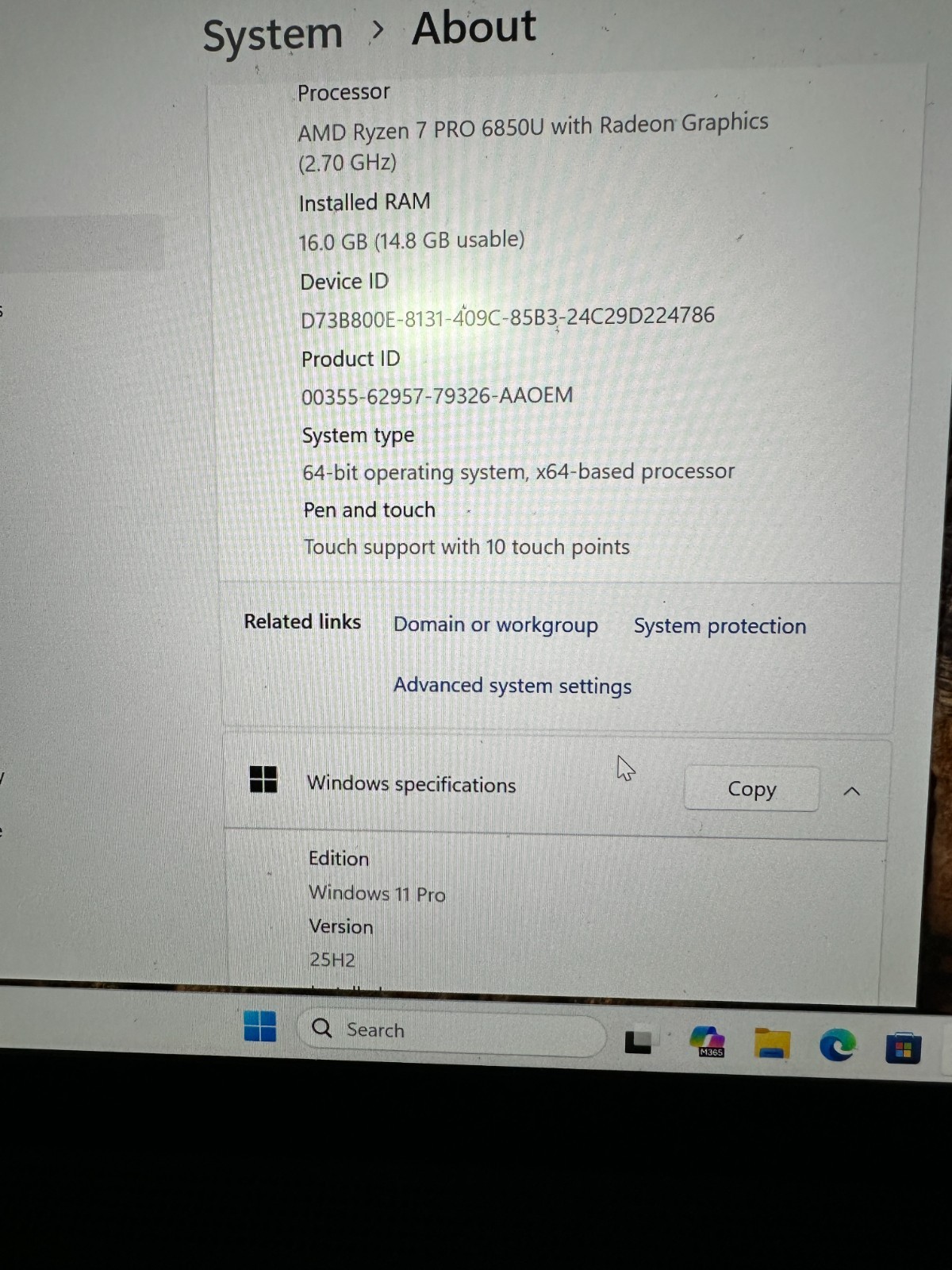 Lenovo ThinkPad Gen 3 512GB SSD 16GB AMD Ryzen 7 Pro 6850U 2.7 Radeon Graphics