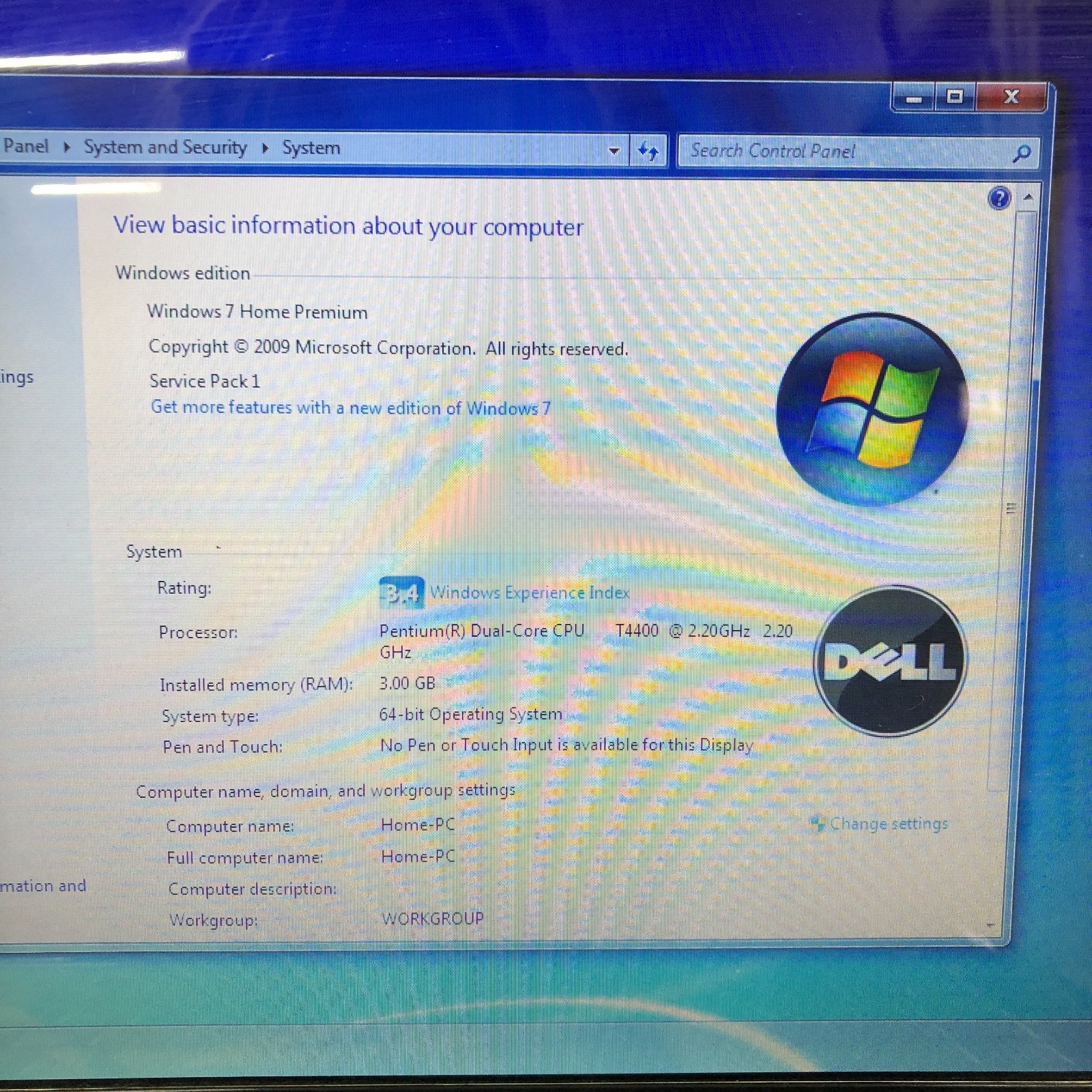 Dell Inspiron 1545 Retro Gaming Laptop Pentium D 2.20GHz 3GB RAM (Windows 7)