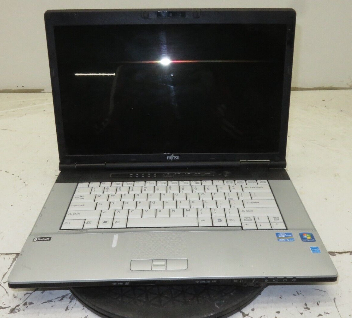 Lot of 3 Fujitsu LifeBook E751 Laptops Intel Core i5 2nd/3rd Gen No Ram/HDD/Batt