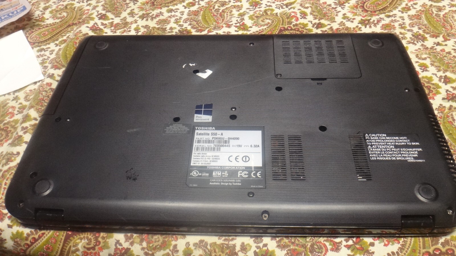 Toshiba satellite S50-A, I7, 15.6″, 16GB, 1TB SSD, windows 10, good laptop
