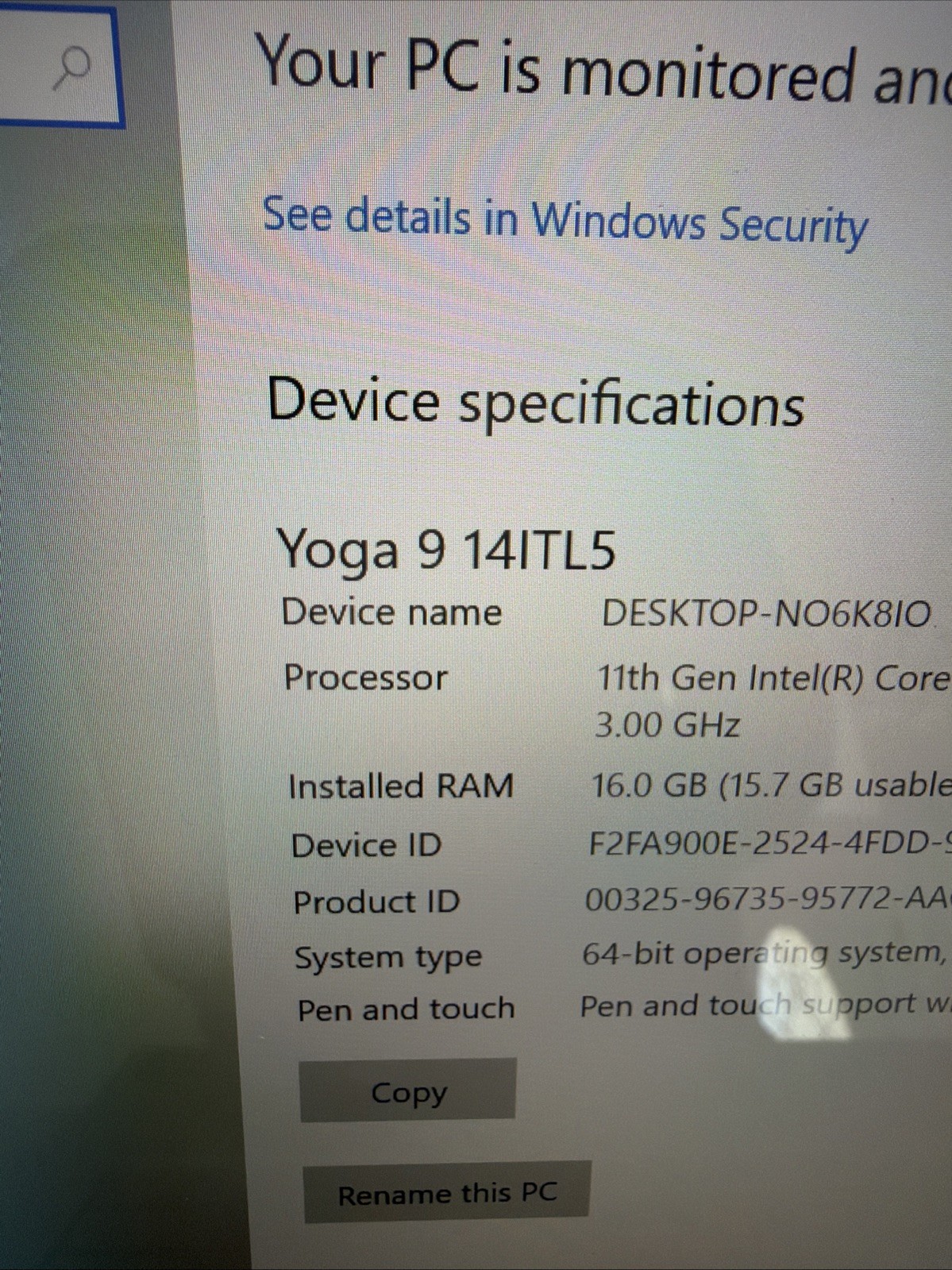Lenovo Yoga 512 GB SSD Intel Core i7-1185G7 2.9GHz 16GB RAM) ? – READ