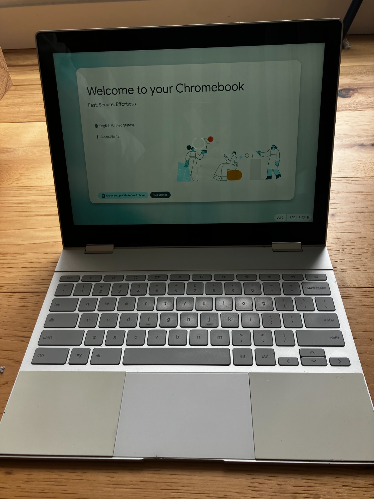 Google Pixelbook C0A Chromebook TouchScreen 120 GB Small Screen Crack WORKS!