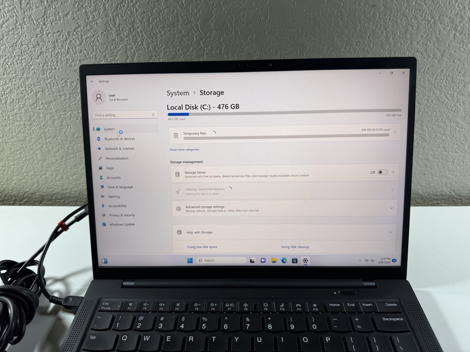 Lenovo ThinkPad X1 Carbon 9th Gen i7-1185G7 16GB DDR4 512GB NO BATTERY WIN 11