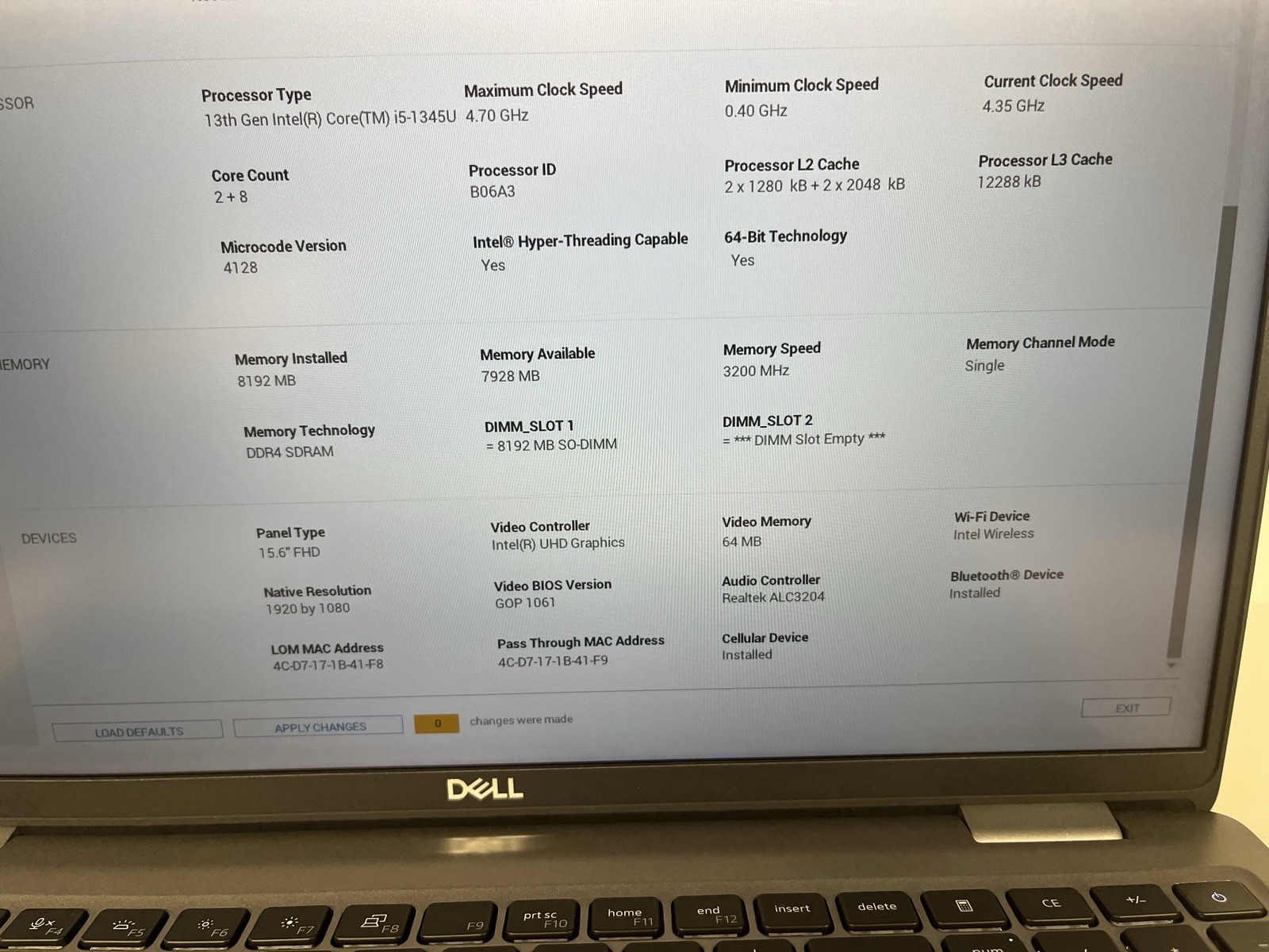 DELL LATITUDE 5540 I5-1345U 15.6″ 8-32GB RAM(config) 512GB NVMe Win11 Pro Touch