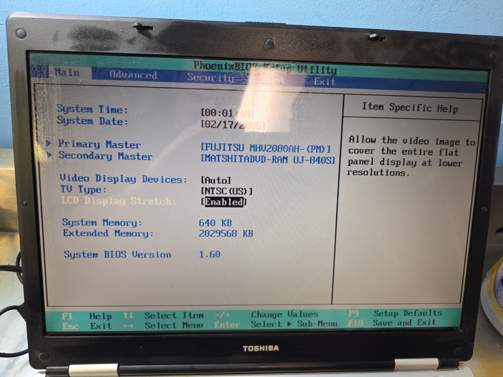 Toshiba Satellite M45-S165 Laptop Intel Centrino 1.5GB RAM HDD Works READ
