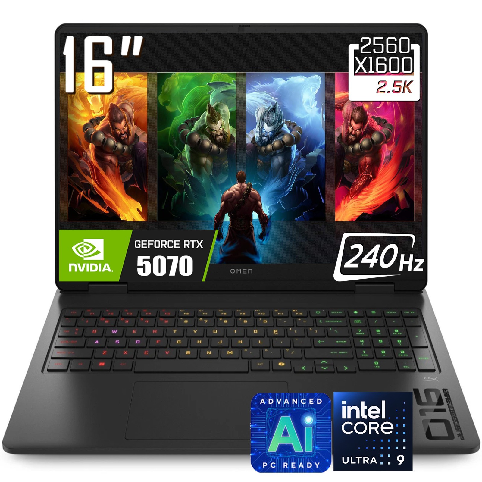 HP Omen 16″ WQXGA IPS 240Hz Gaming Laptop Ultra 9 285H 64GB RAM 4TB SSD RTX 5070