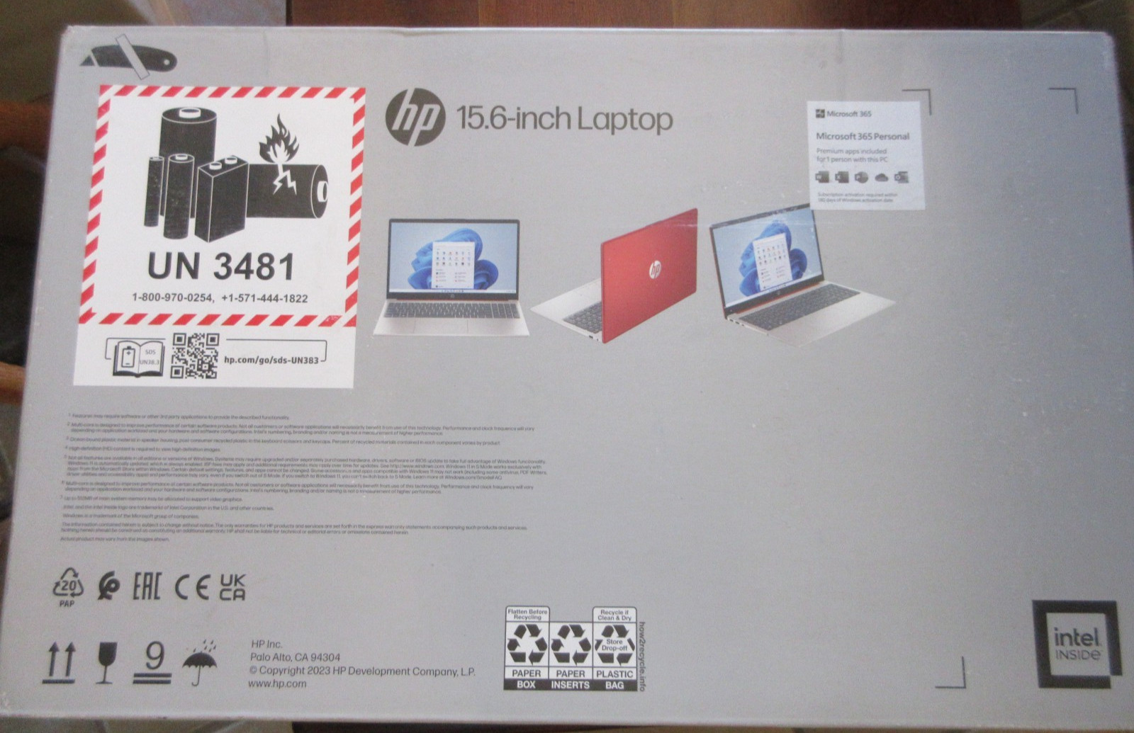 NIB HP 15-fd0083wm 15.6″ Laptop Red Intel N200 4GB RAM 128GB SSD Windows 11