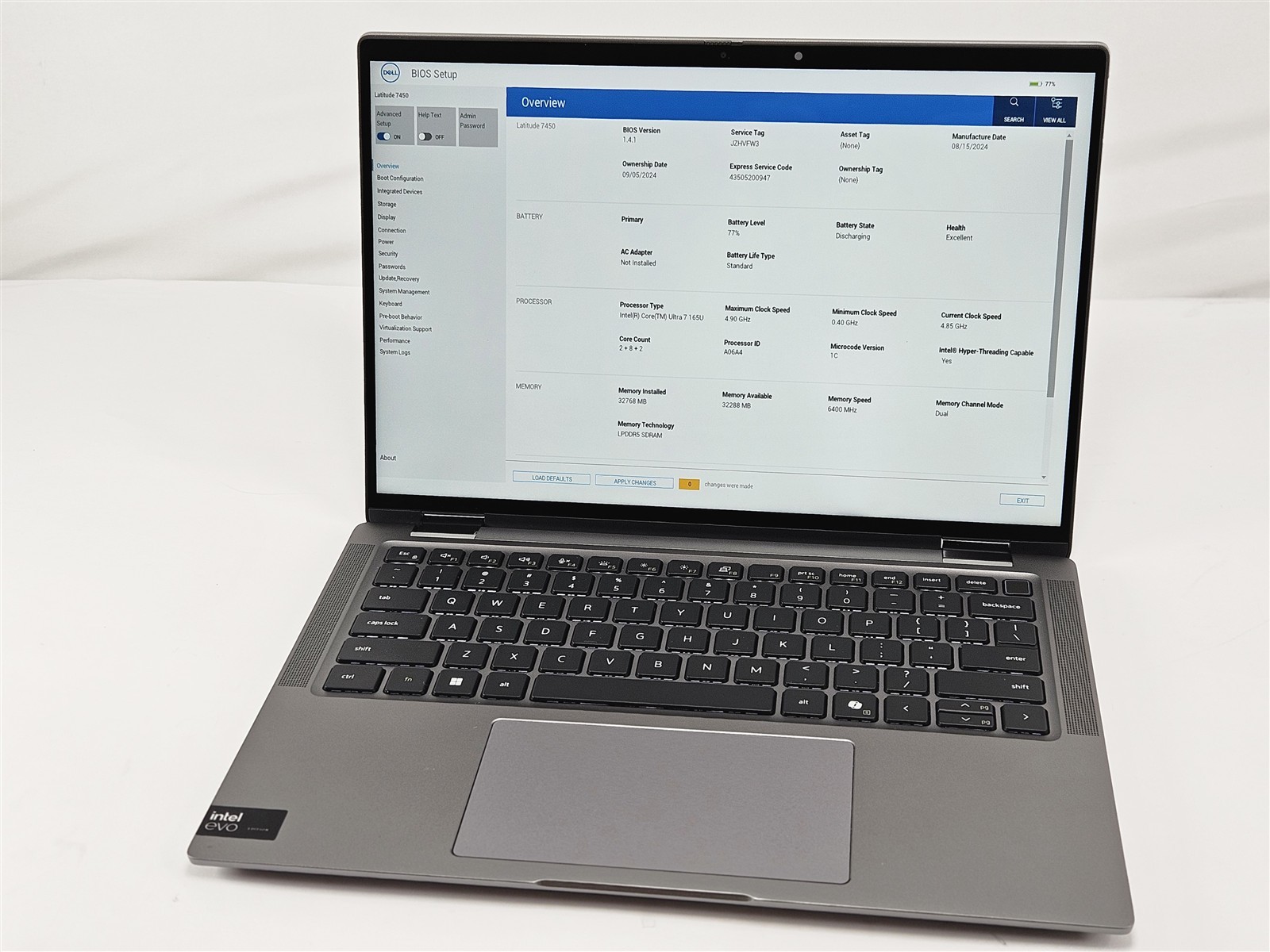 Dell Latitude 7450 Intel Core Ultra 7 165U 32GB 512GB SSD 14″ Laptop