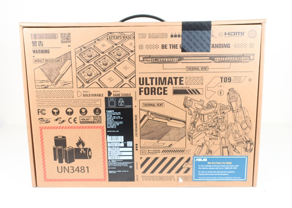 ASUS TUF Gaming F16 FX607VU-ES51 16″ RTX 4050 Core 5 210H 8GB 512GB SSD New