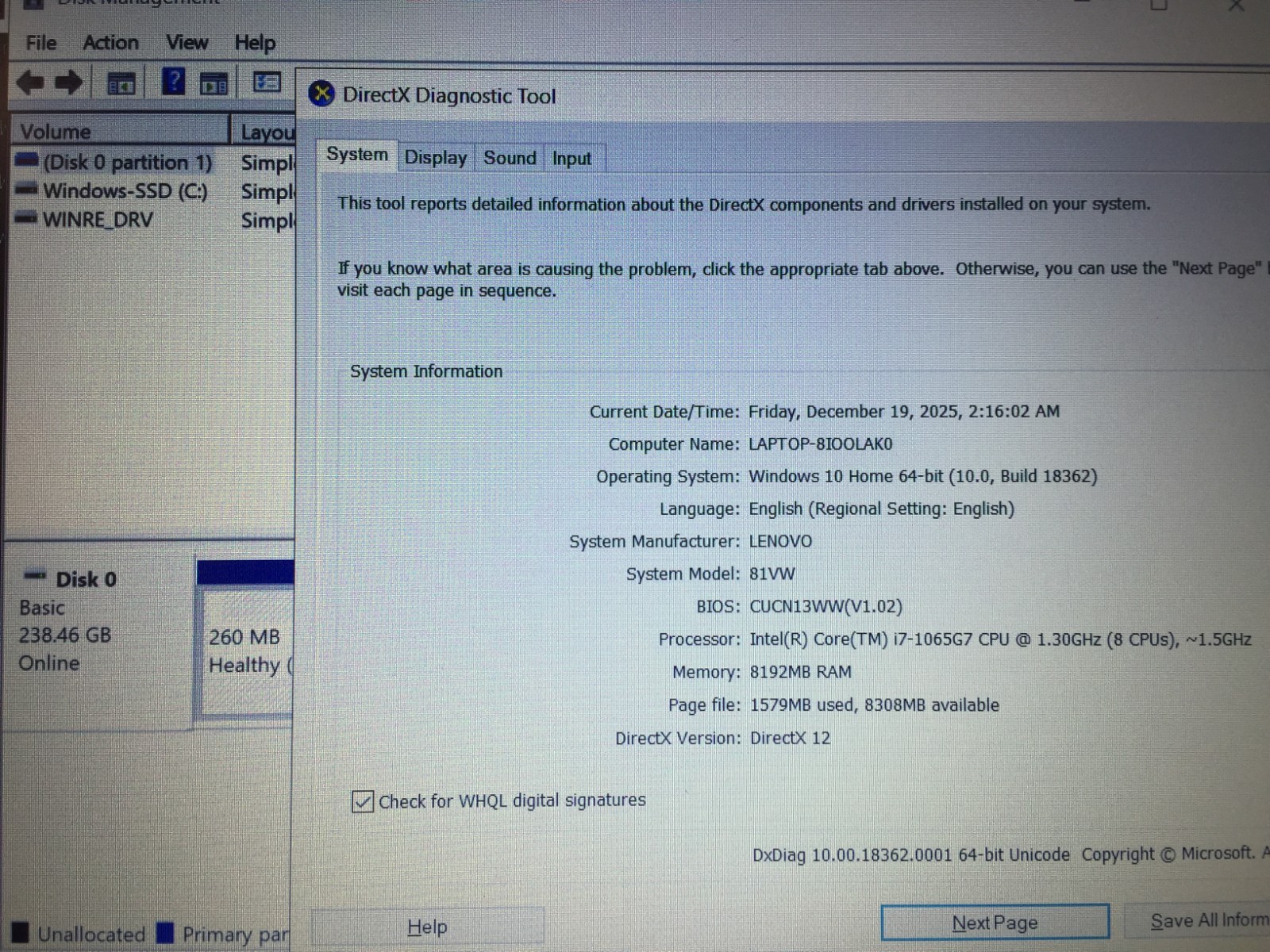 Lenovo Ideapad S340-15IIL 15.6 FHD Laptop/i7-1065G7/8GB/256GB SSD/W10H