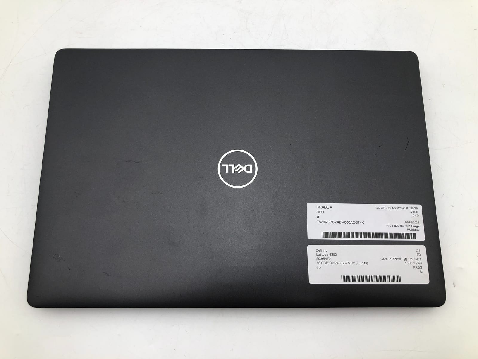 Dell | Latitude 5300 | i5-8365U | 16GB | 128GB NVMe | Win 11 Pro | 93% Battery