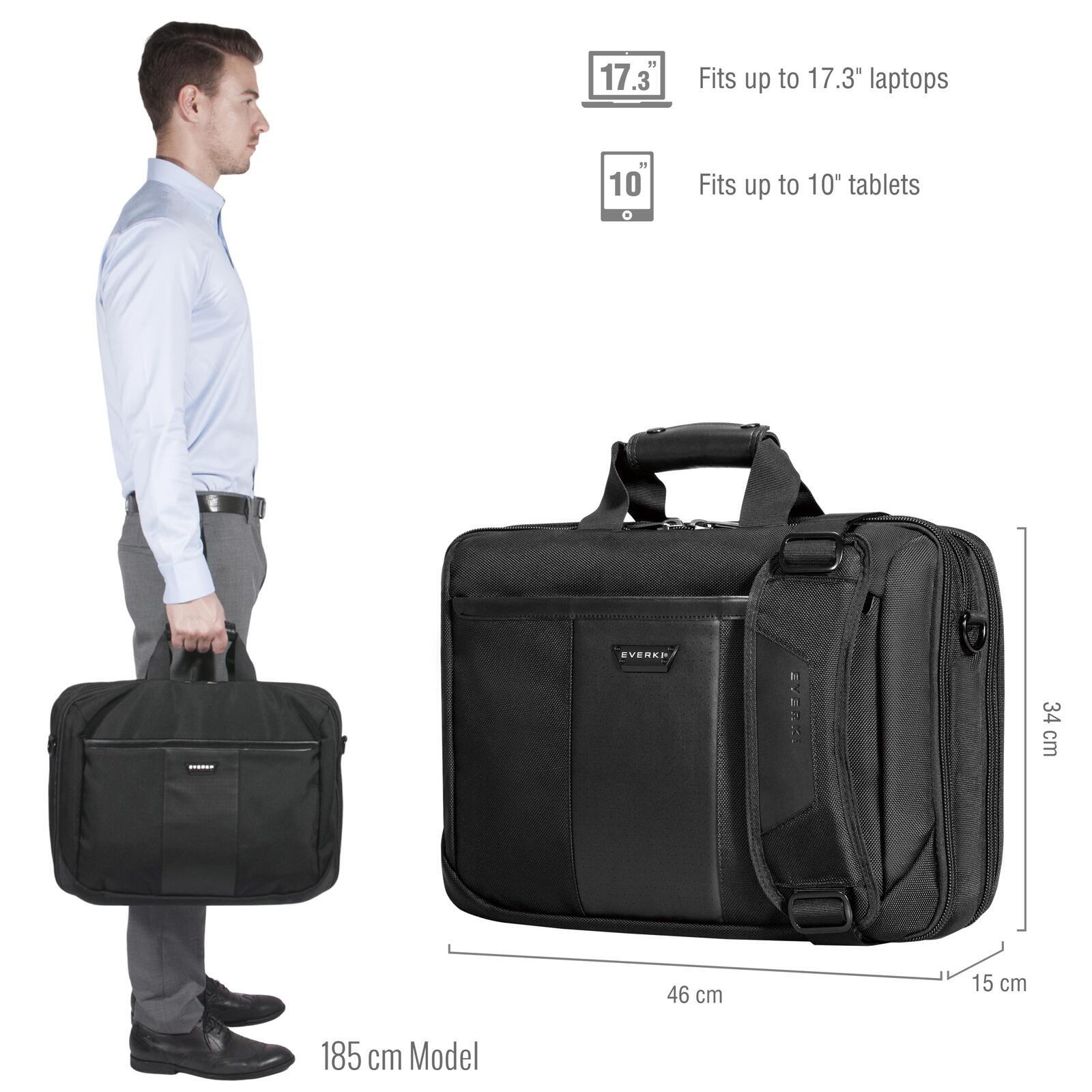 Everki 17.3″ Versa Premium Checkpoint Friendly 180 Open Laptop Briefcase Bag